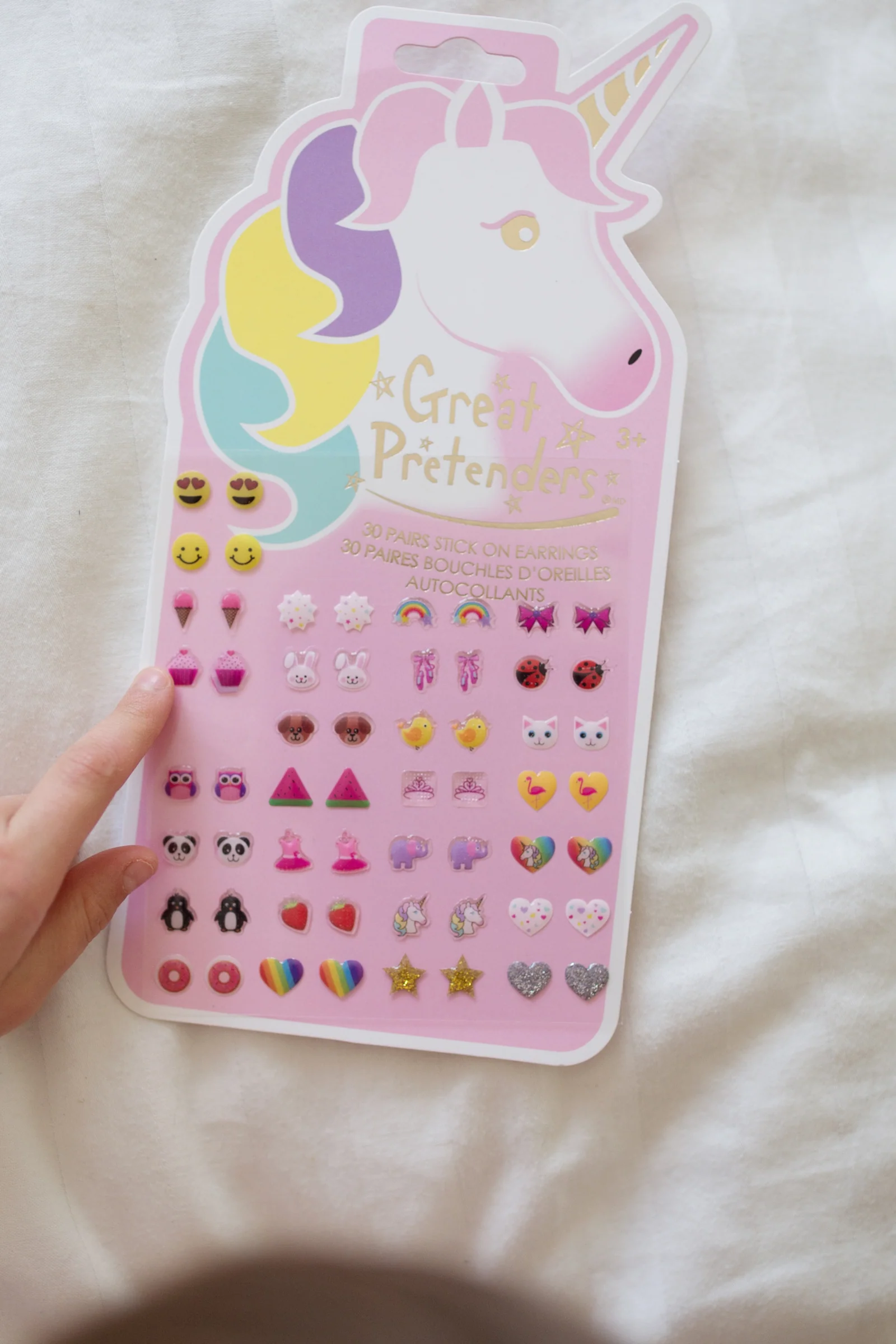 6 Packs of Unicorn Sticker Earrings - Image 3