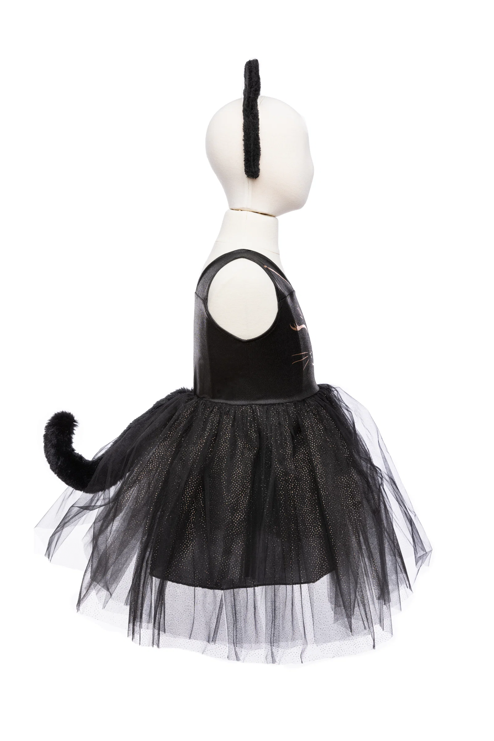 Black Cat Dress & Headpiece - Image 6