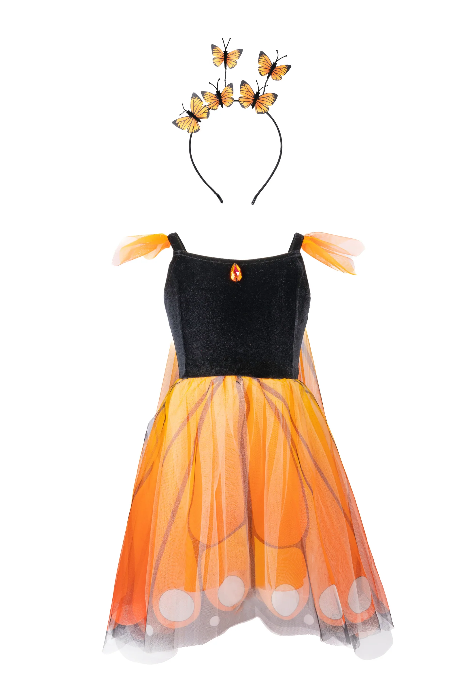 Butterfly Twirl Dress with Wings & Headband - Image 11