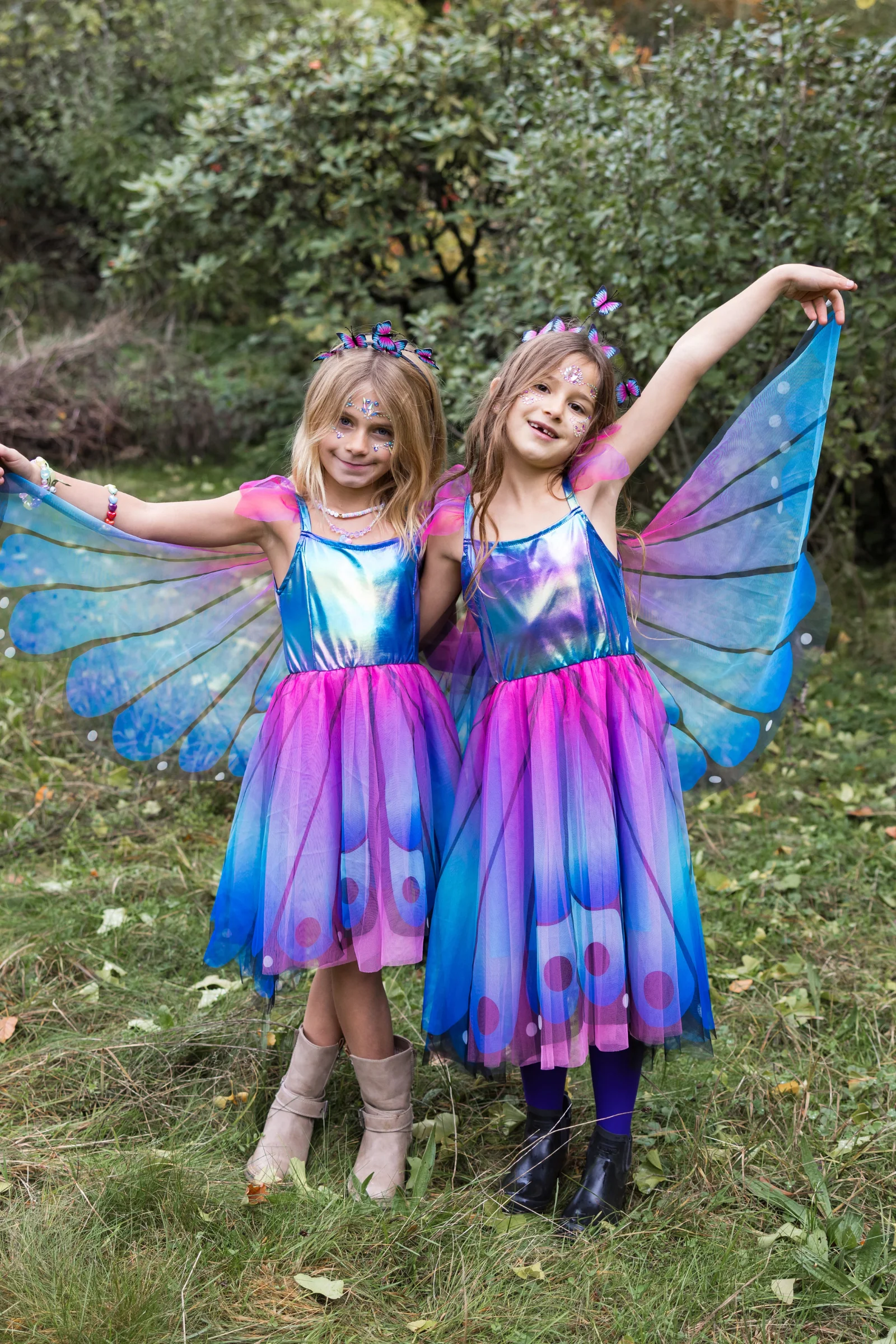 Butterfly Twirl Dress with Wings & Headband - Image 4