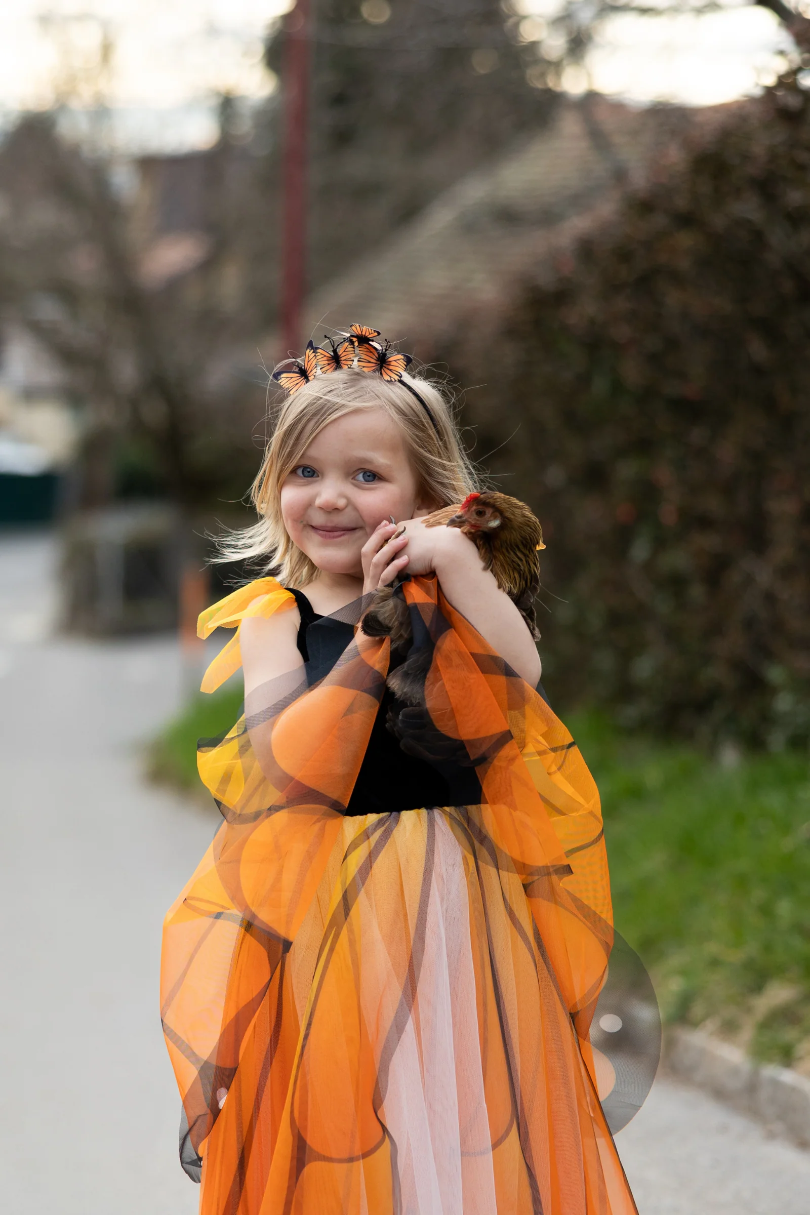 Butterfly Twirl Dress with Wings & Headband - Image 9