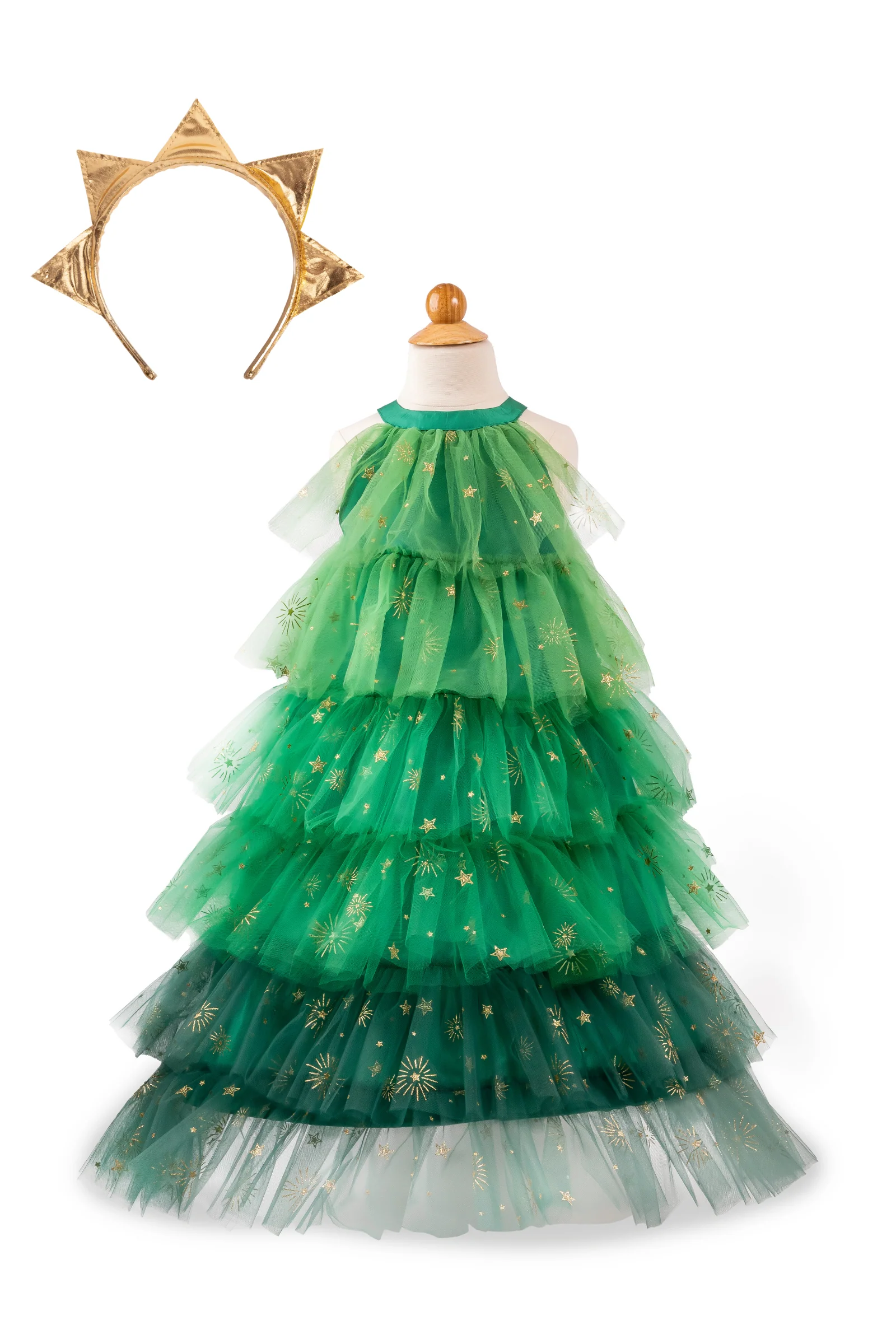 Christmas Tree Dress & Headpiece - Image 7