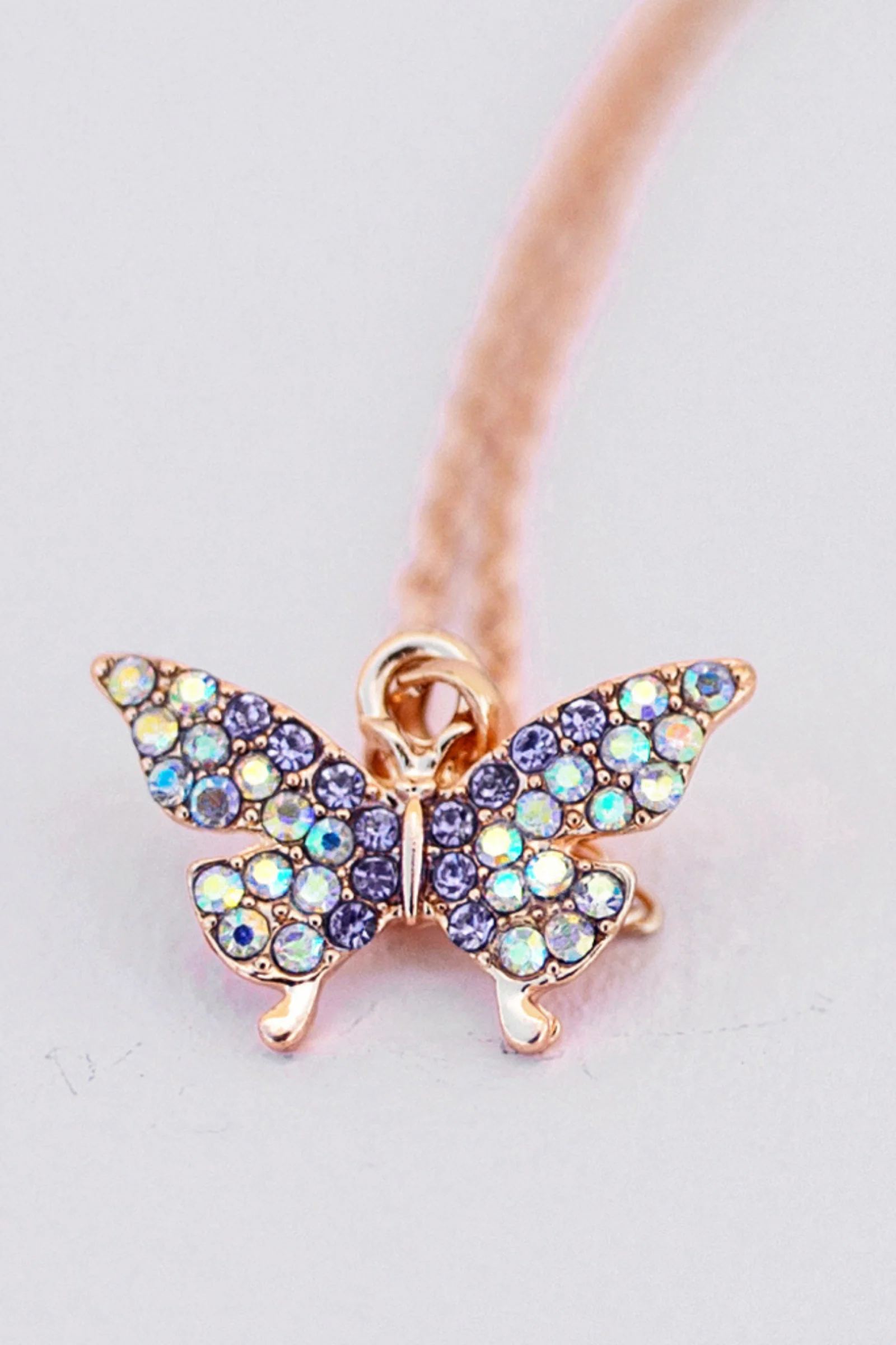 Boutique Butterfly Gem Necklace - Image 3