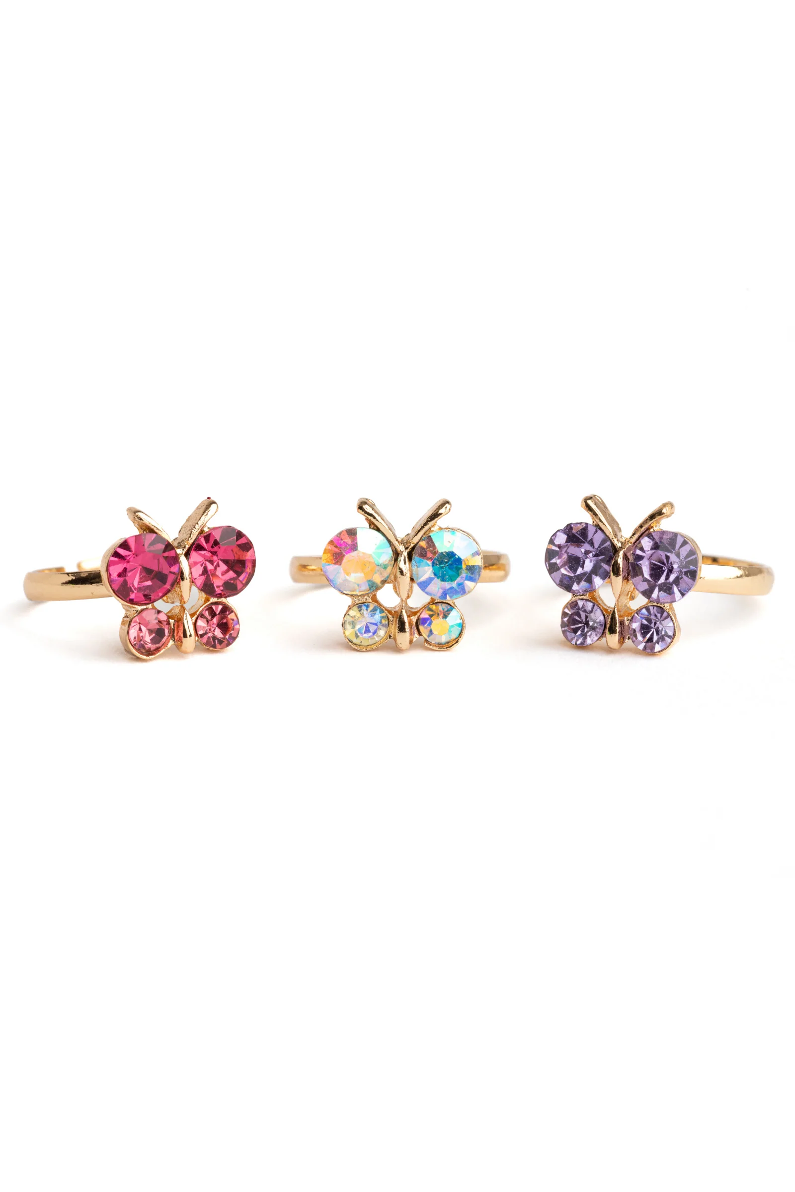 Boutique Butterfly Gem Rings - Image 3