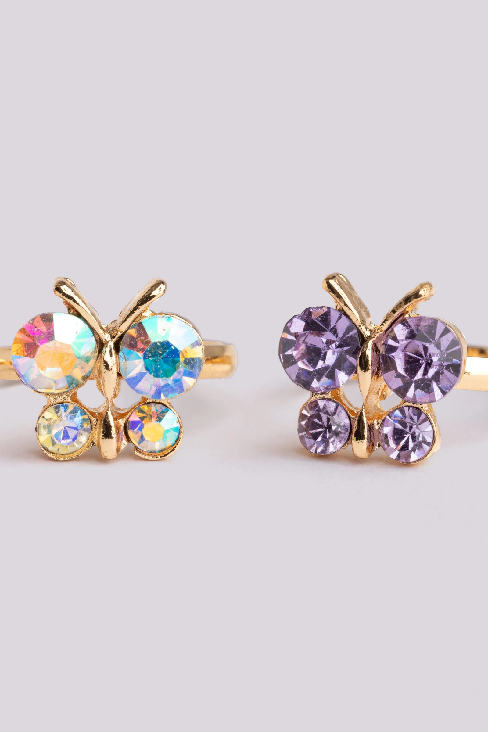 Boutique Butterfly Gem Rings - Image 5