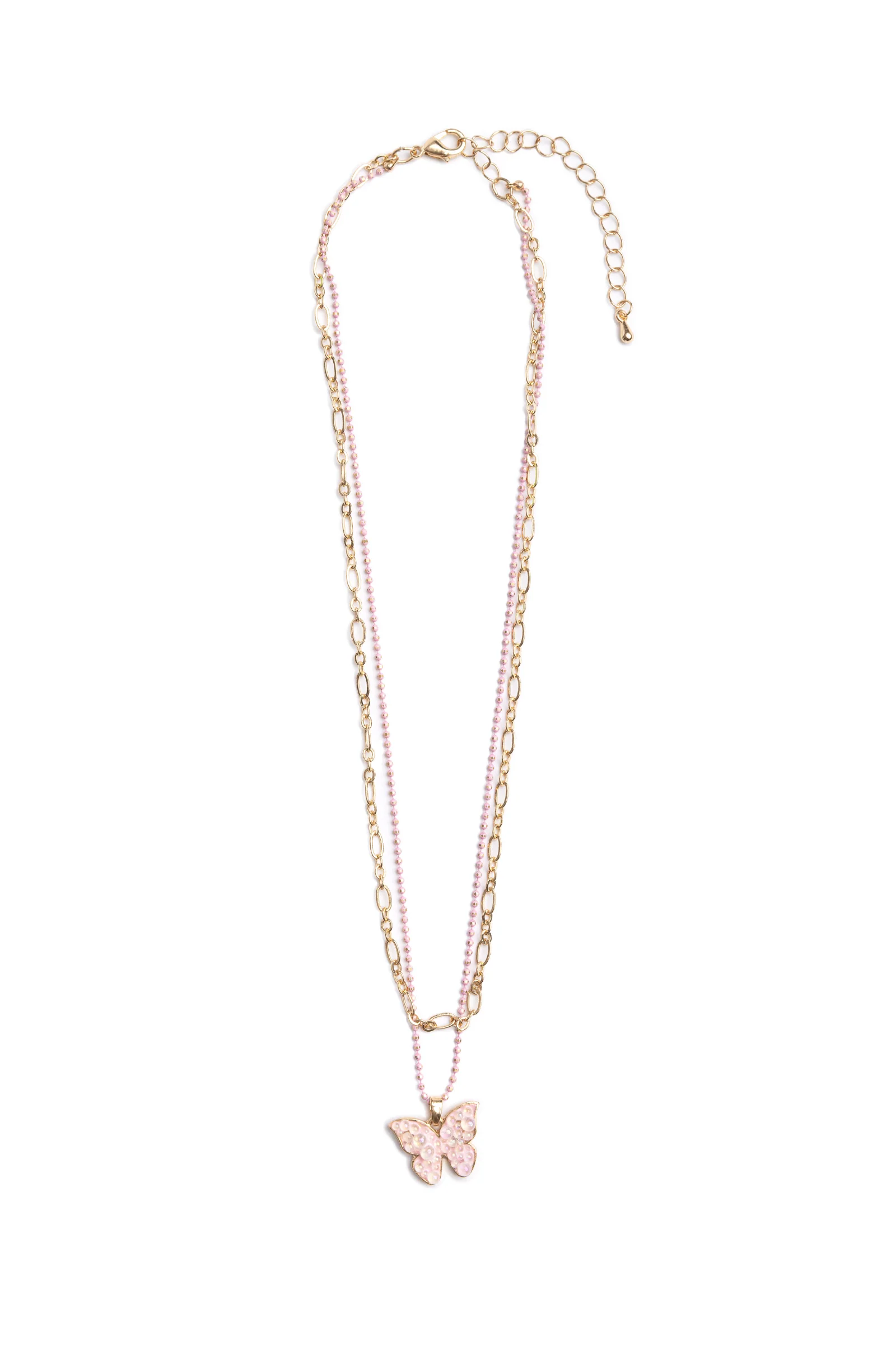 Boutique Chic Bubbly Butterfly Necklace - Image 4