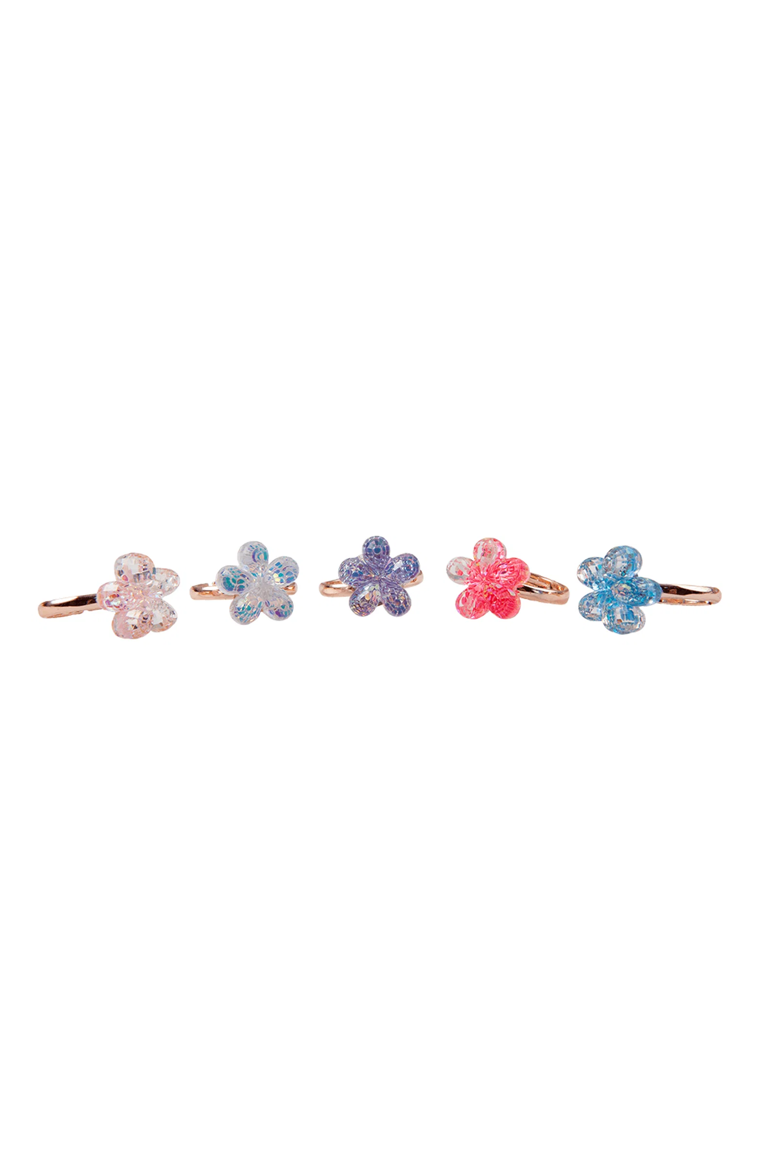 Boutique Shimmer Flower Rings - Image 5