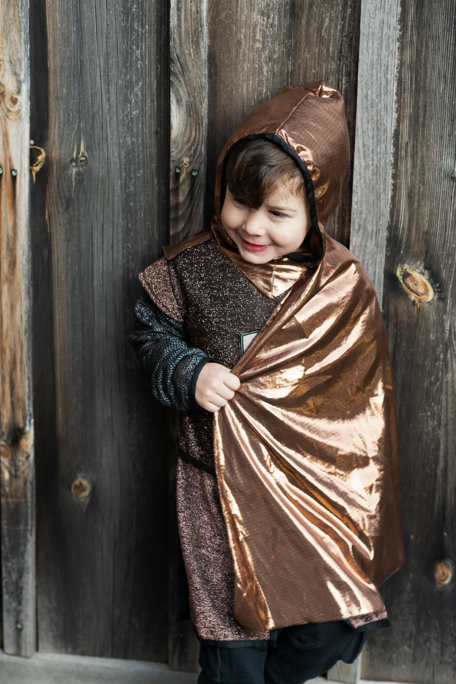 Brilliant Copper Knight Tunic with Cape - Image 6