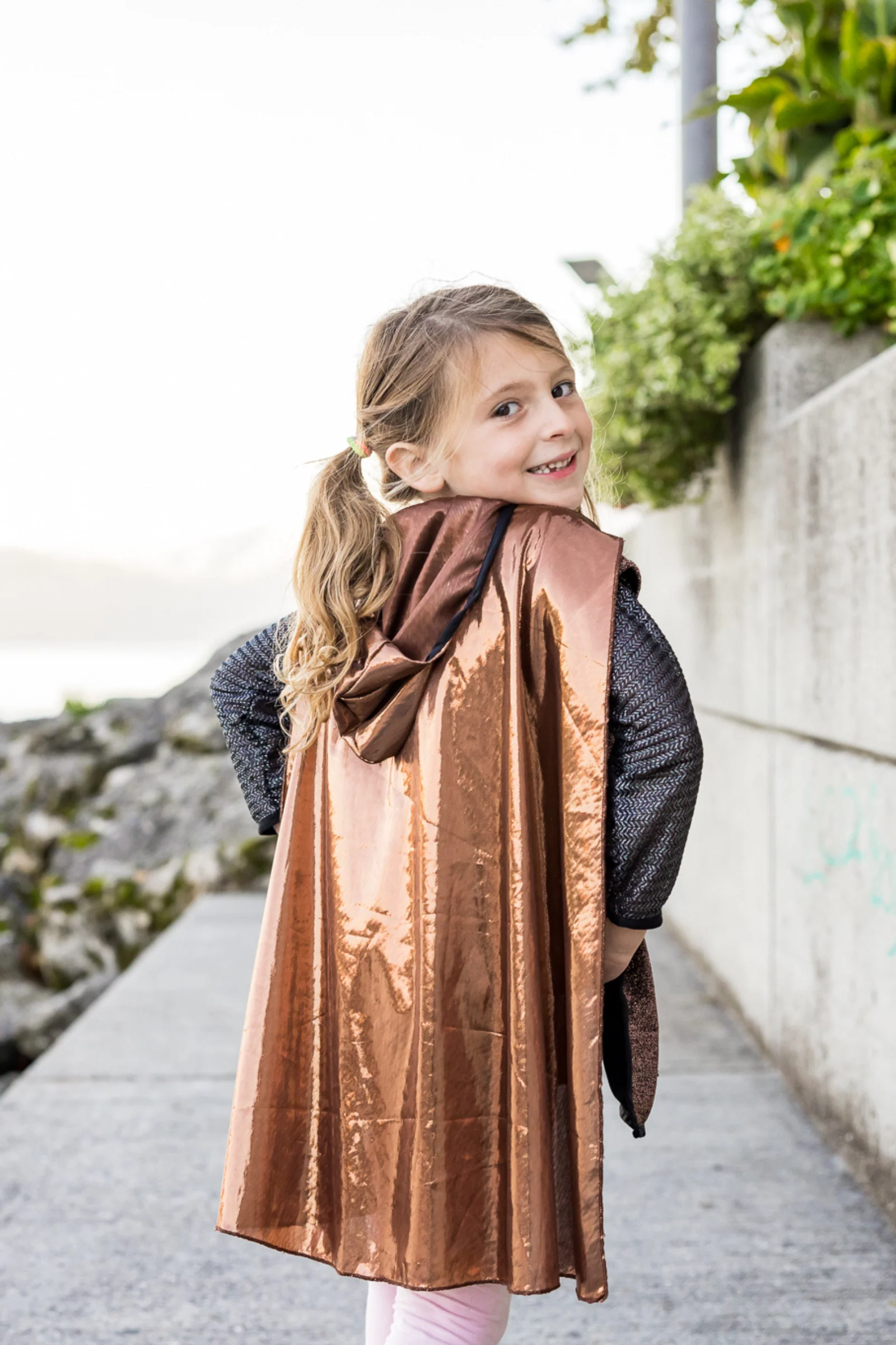 Brilliant Copper Knight Tunic with Cape - Image 7