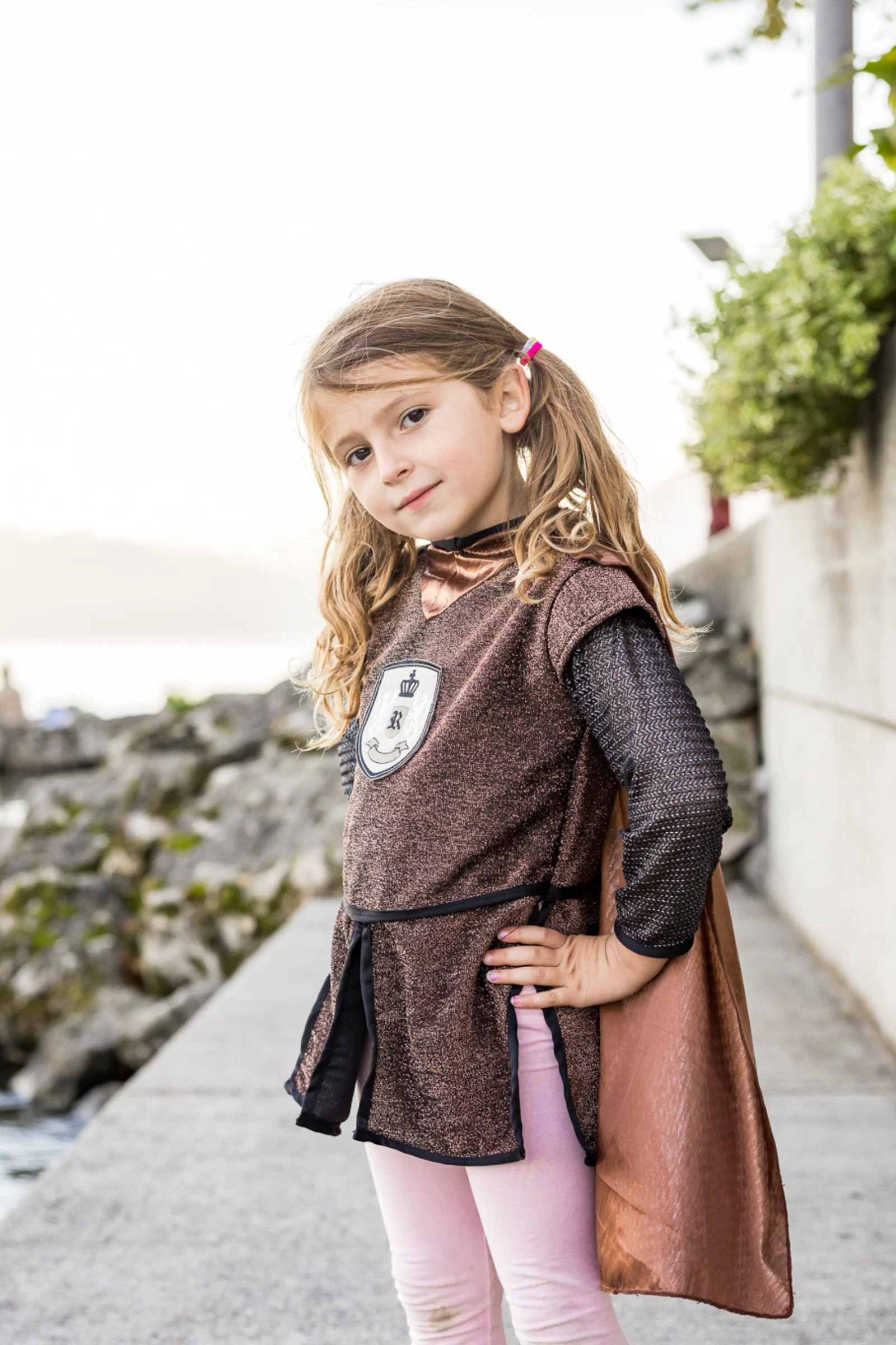 Brilliant Copper Knight Tunic with Cape - Image 8