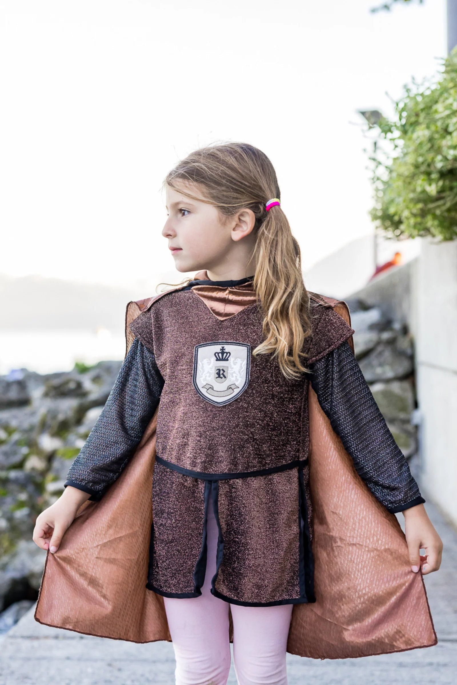 Brilliant Copper Knight Tunic with Cape - Image 9