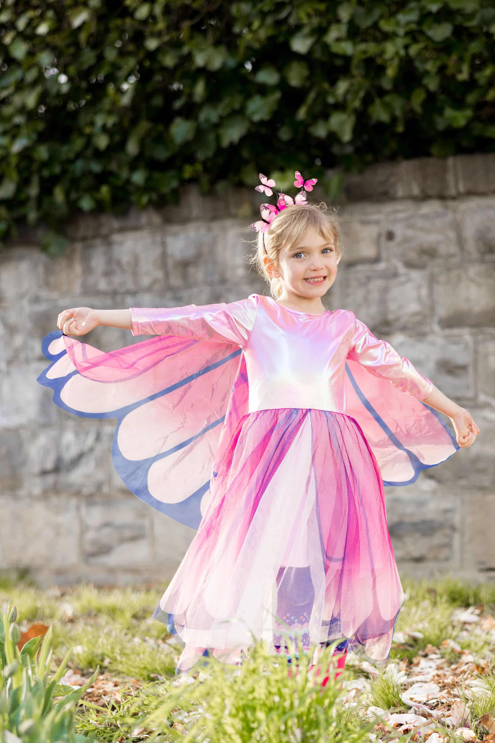 Butterfly Twirl Dress with Wings - Image 4