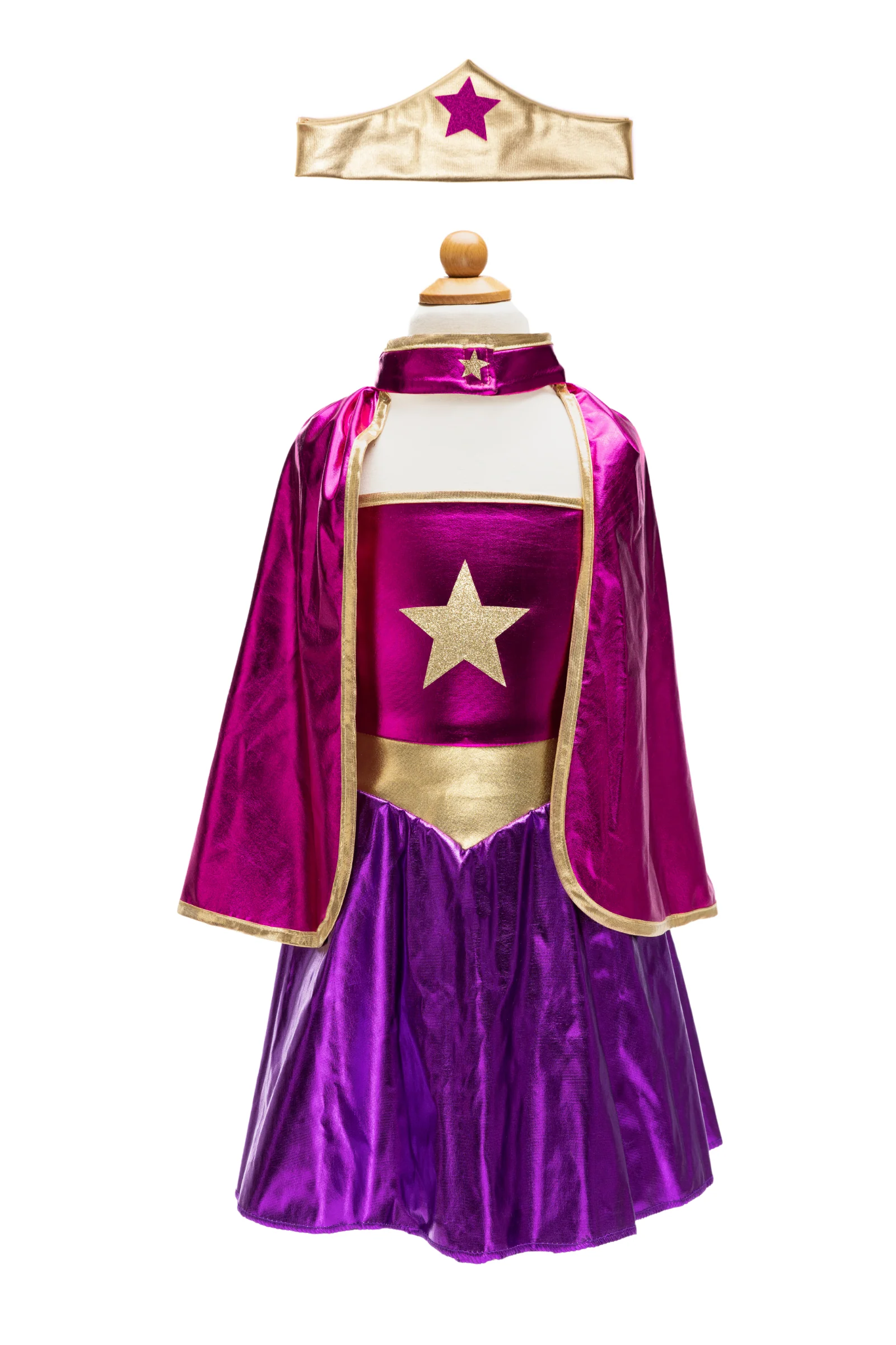 Superhero Star Dress, Cape & Headpiece - Image 3