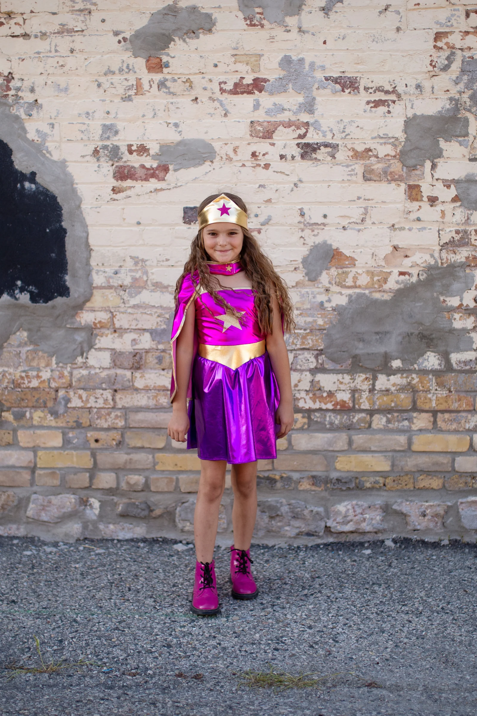 Superhero Star Dress, Cape & Headpiece - Image 4