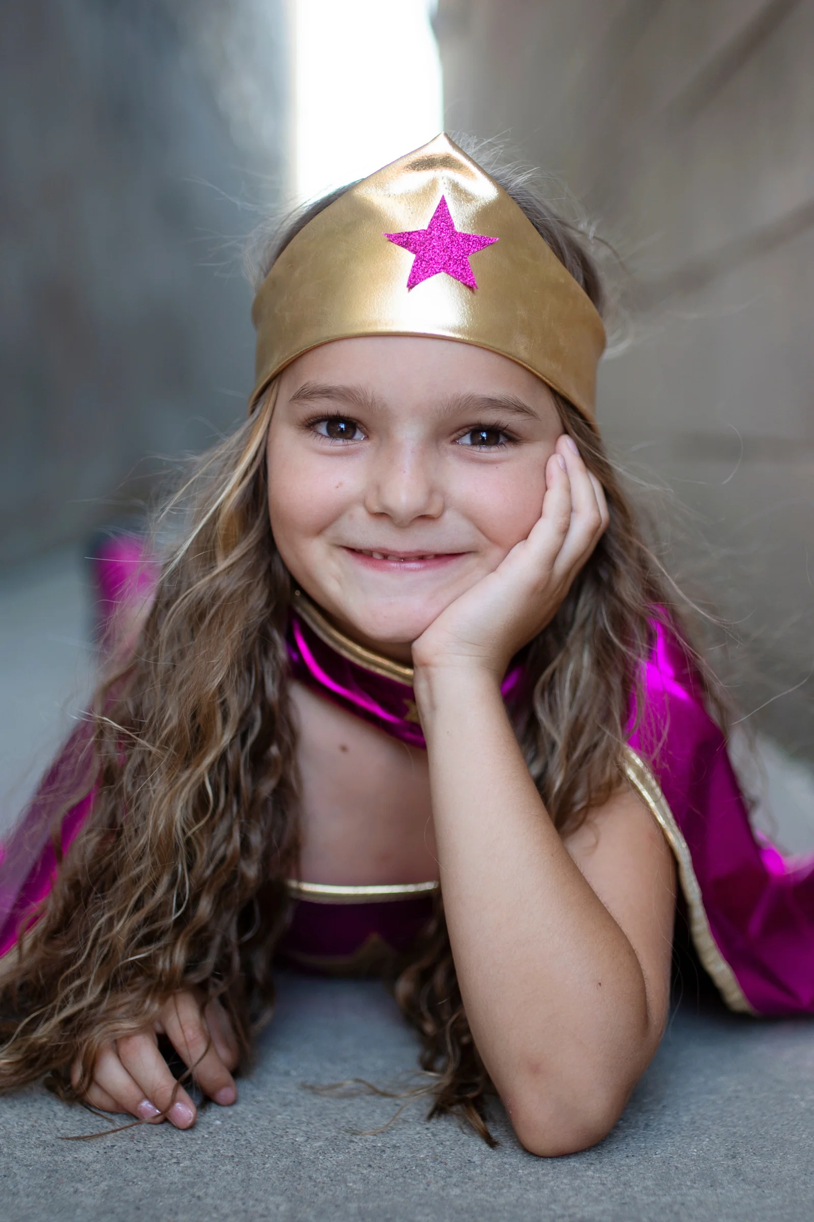 Superhero Star Dress, Cape & Headpiece - Image 6