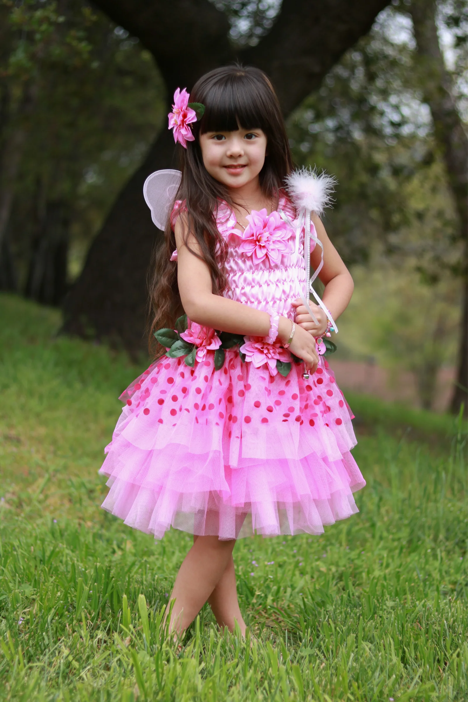 Fairy Blooms Deluxe Dress & Wings - Image 4