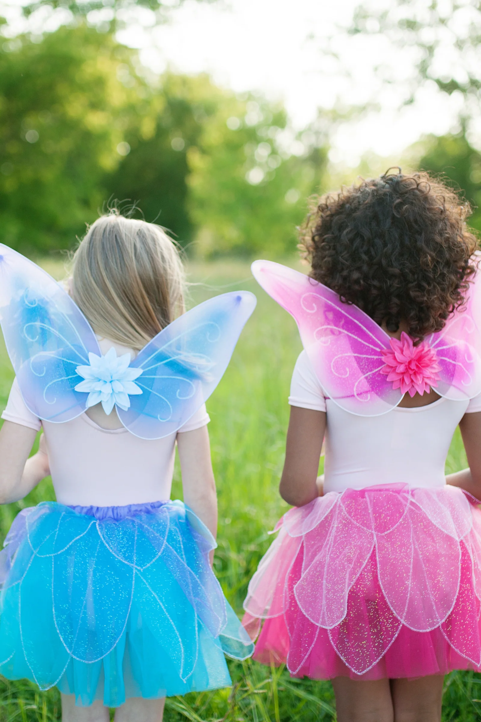Fancy Flutter Skirt Sets with Wings & Wands - Image 3