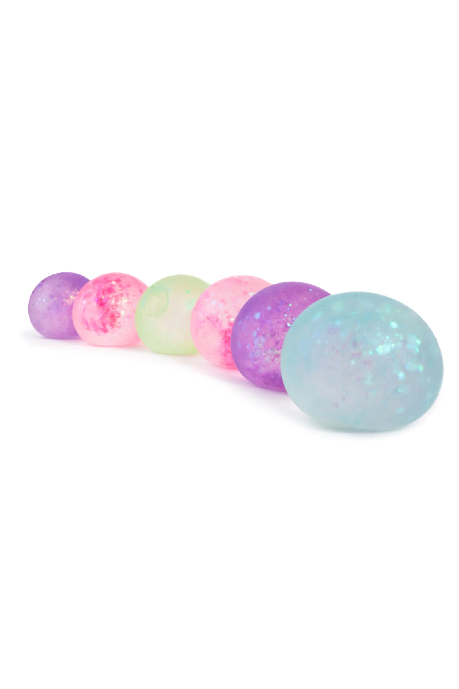 Glitterally Amazing Squishy Balls, 6pcs, Assorted - Image 6