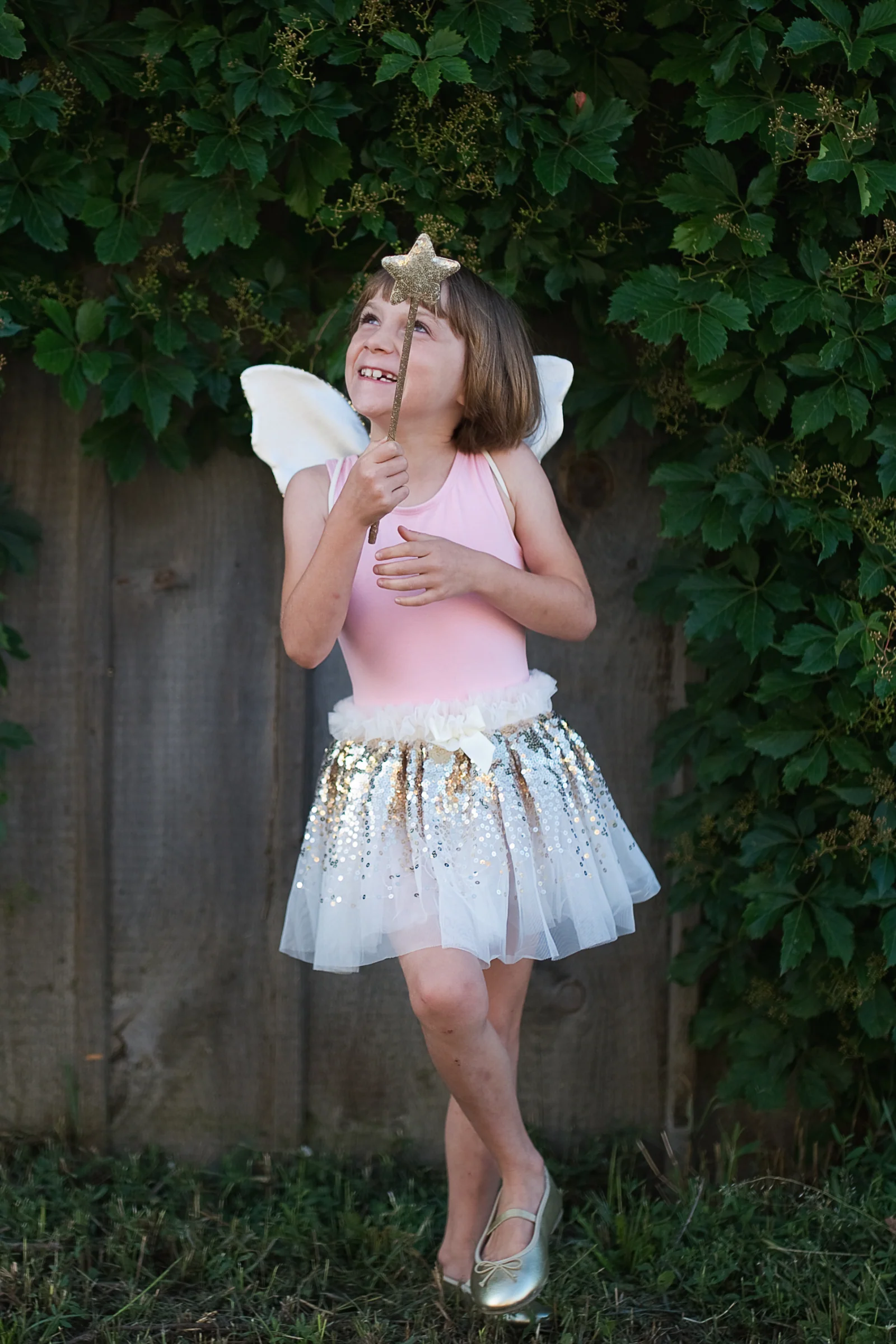 Gracious Gold Sequins Skirt, Wings, & Wand - Image 4
