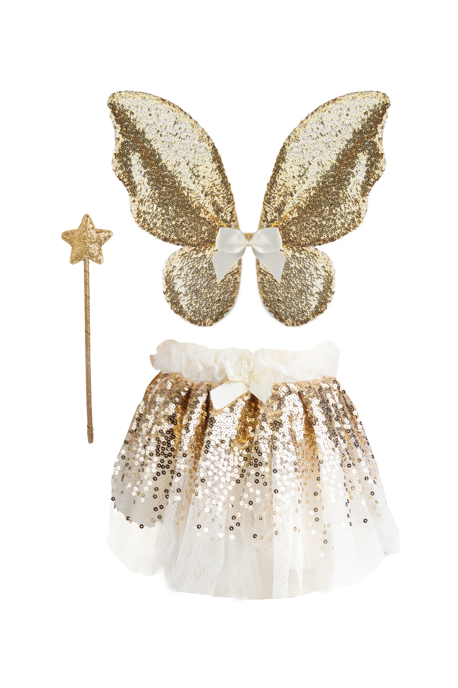 Gracious Gold Sequins Skirt, Wings, & Wand - Image 7
