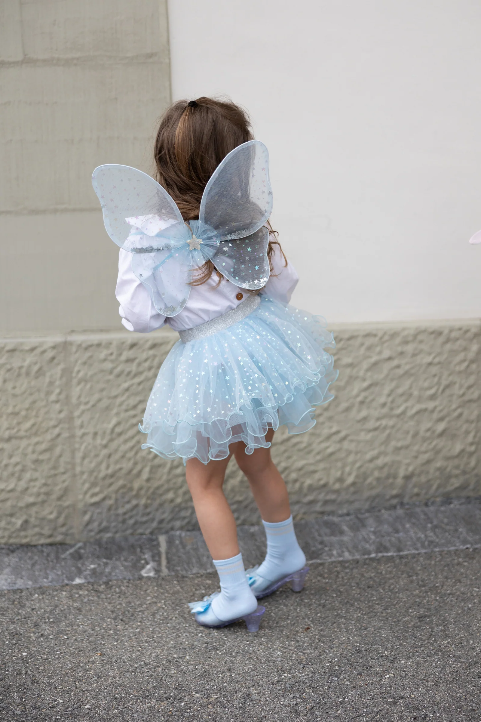 Iridescent Celestrial Fairy Wings, Tutu, Wand - Image 2