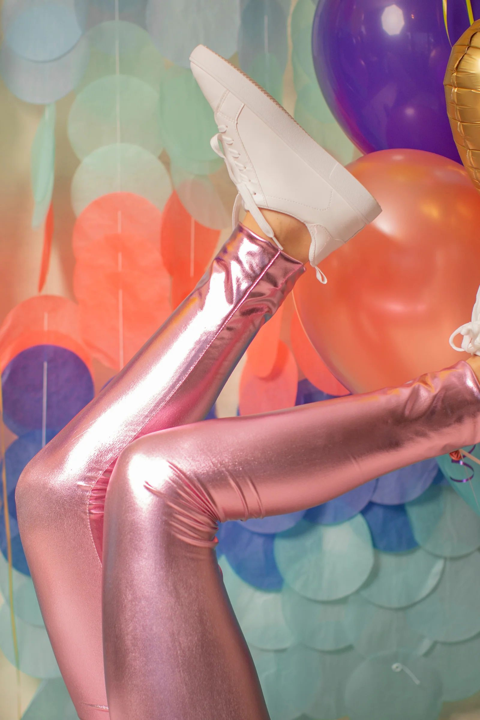 Love Life Metallic Leggings - Image 4