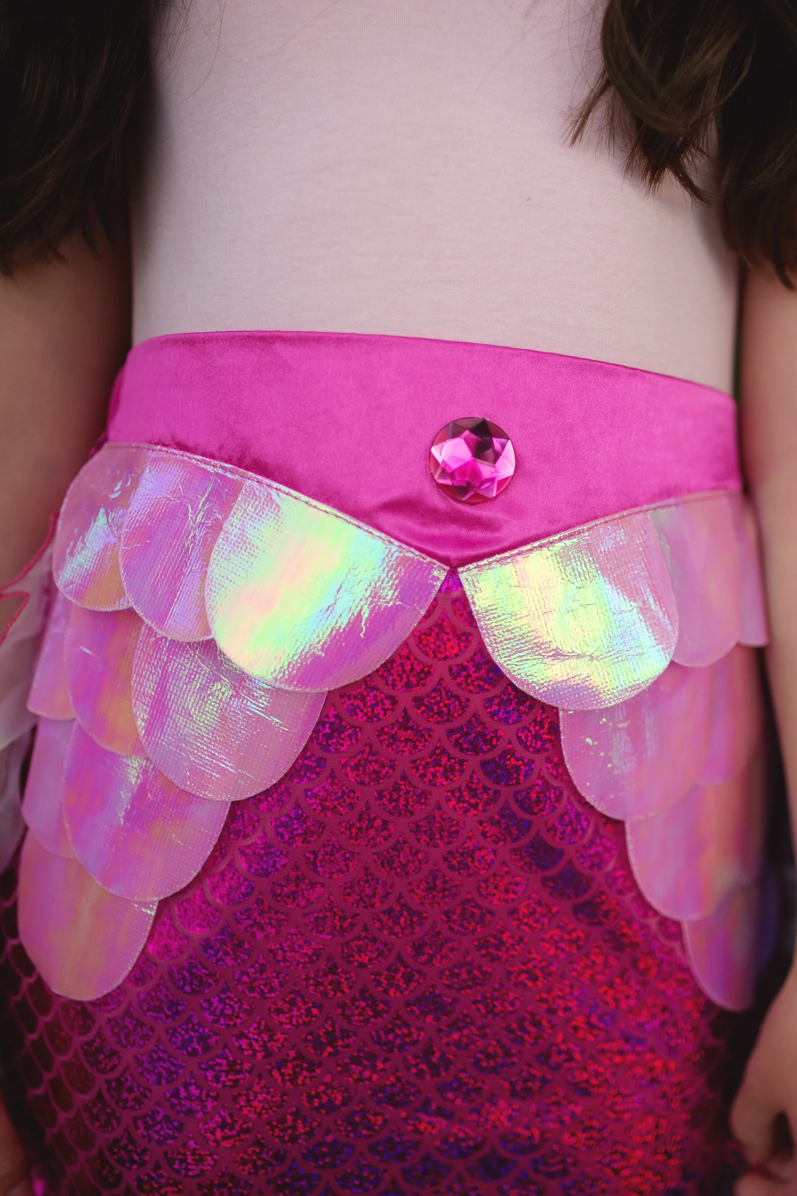 Mermaid Glimmer Skirt Set with Headband - Image 5