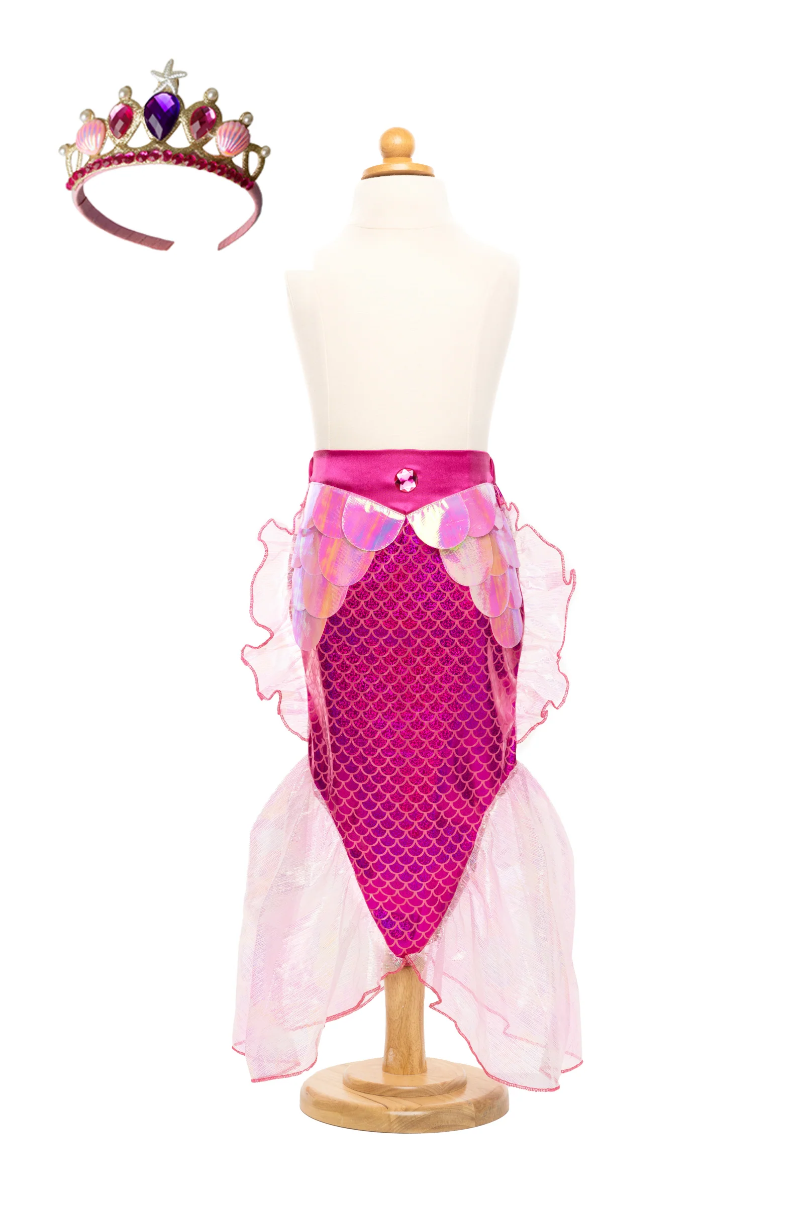 Mermaid Glimmer Skirt Set with Headband - Image 7