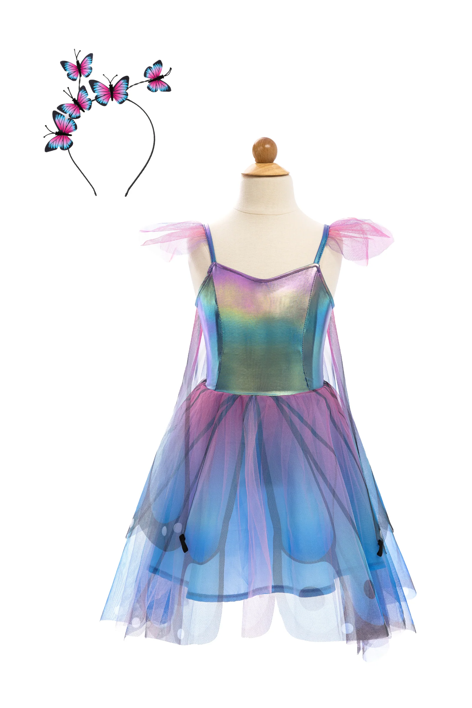 Butterfly Twirl Dress with Wings & Headband - Image 7