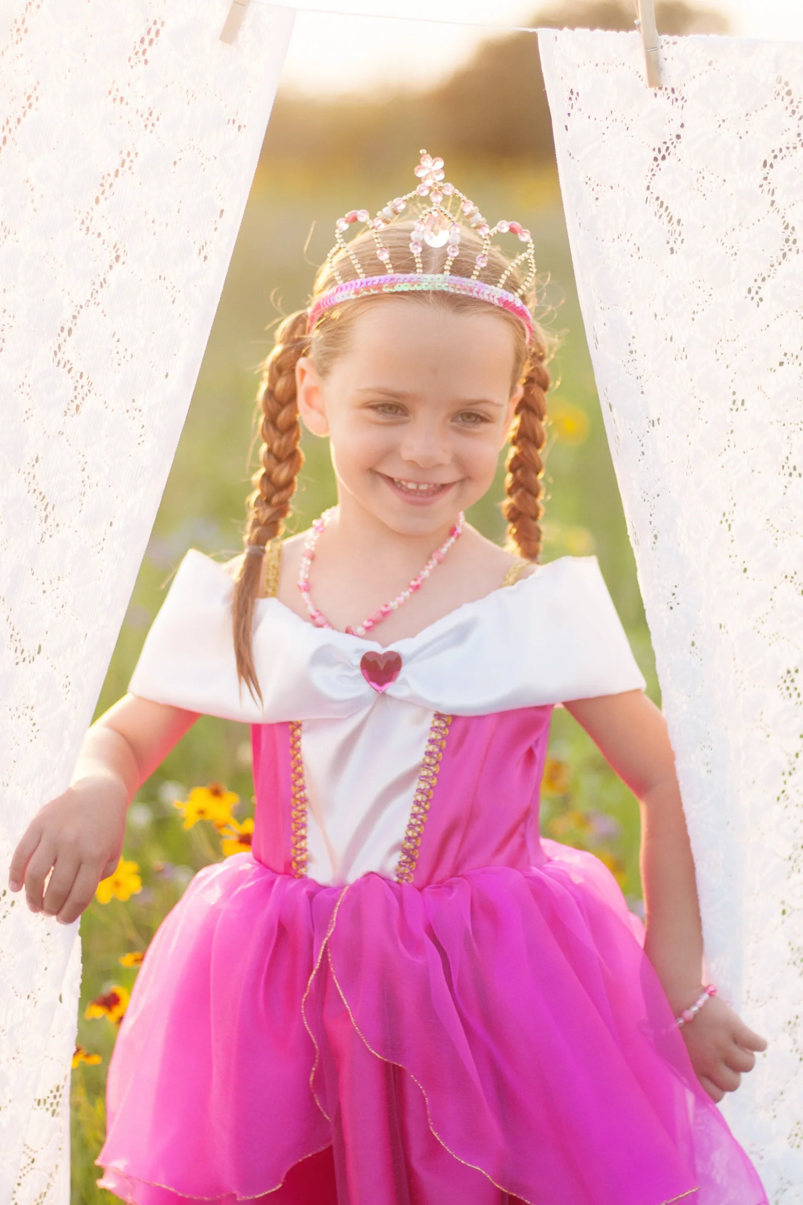 Pink & Gold Fairy Princess Tiara - Image 3