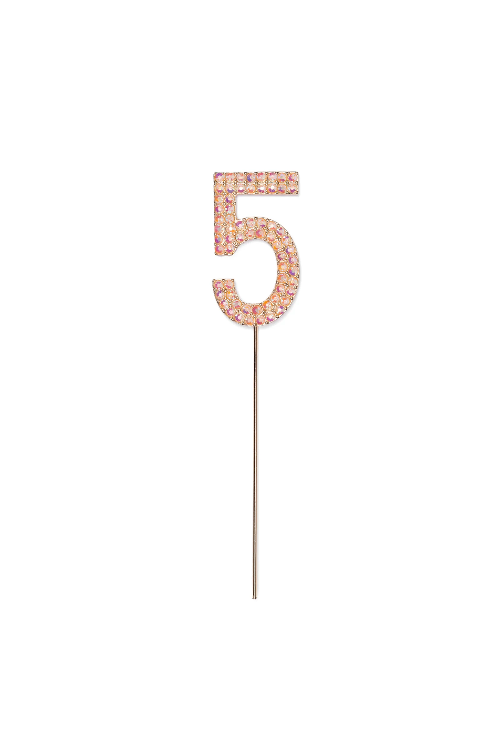 Pink Rhinestone Cake Topper Numbers - Image 10