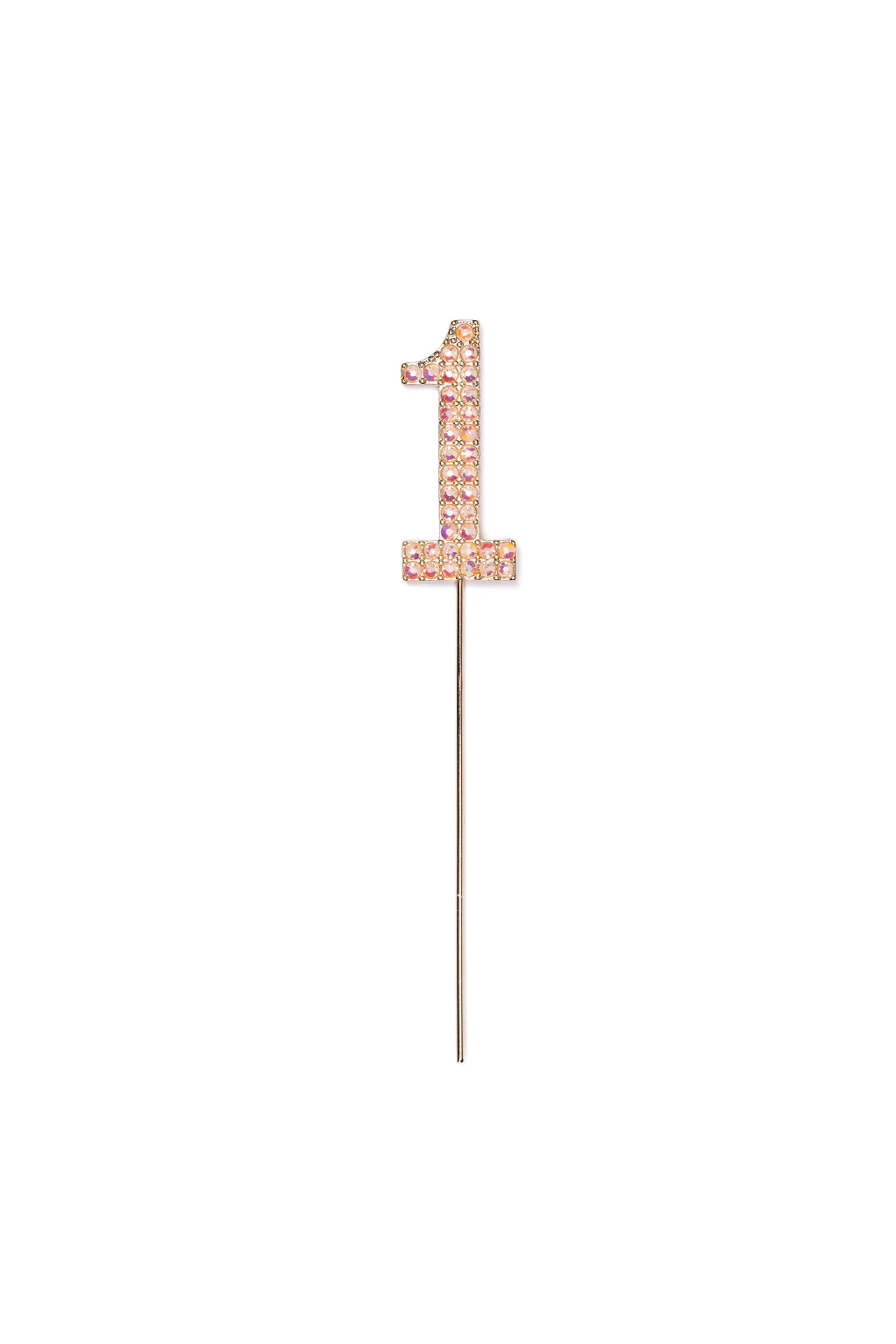 Pink Rhinestone Cake Topper Numbers - Image 7
