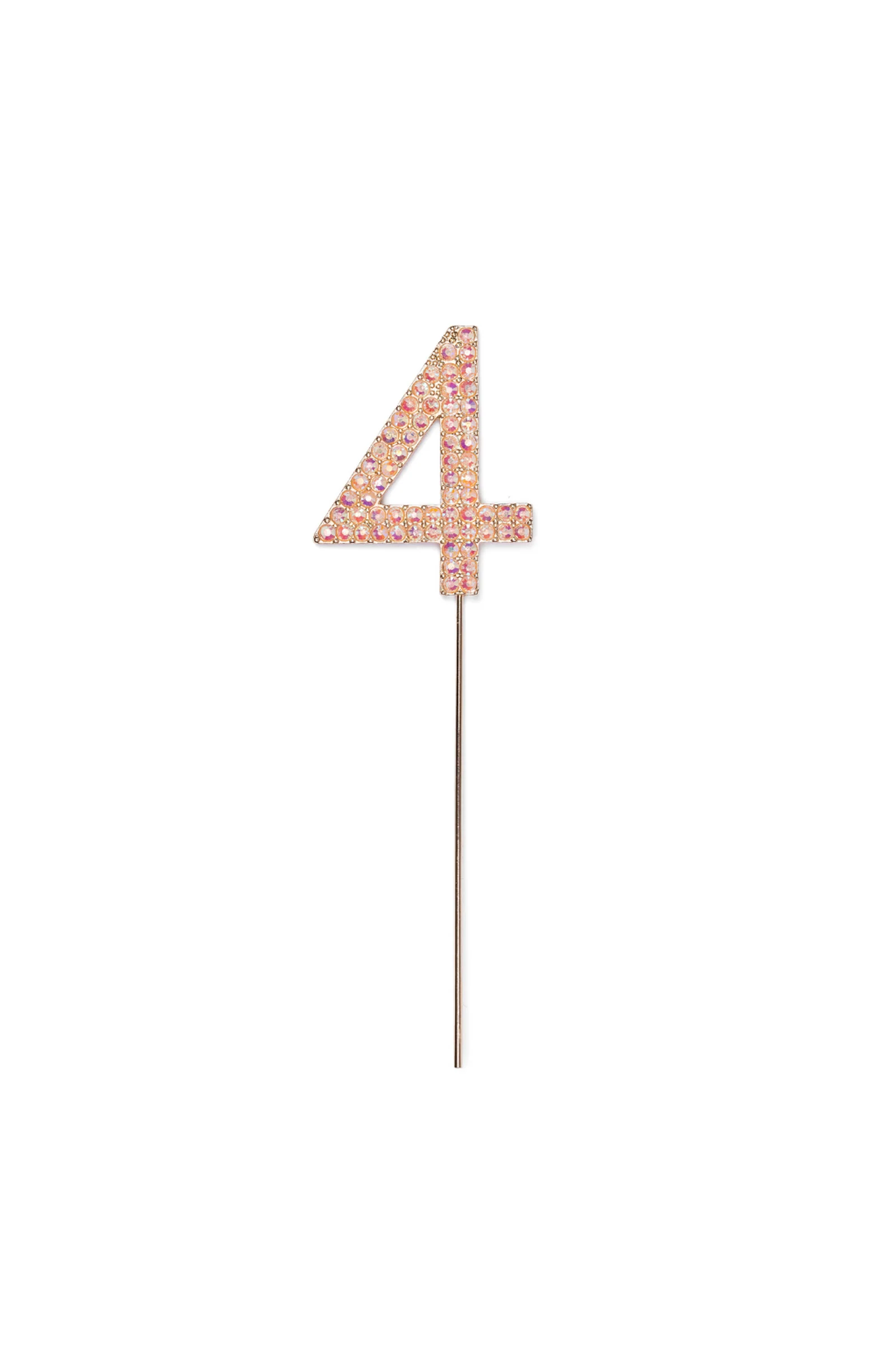 Pink Rhinestone Cake Topper Numbers - Image 9