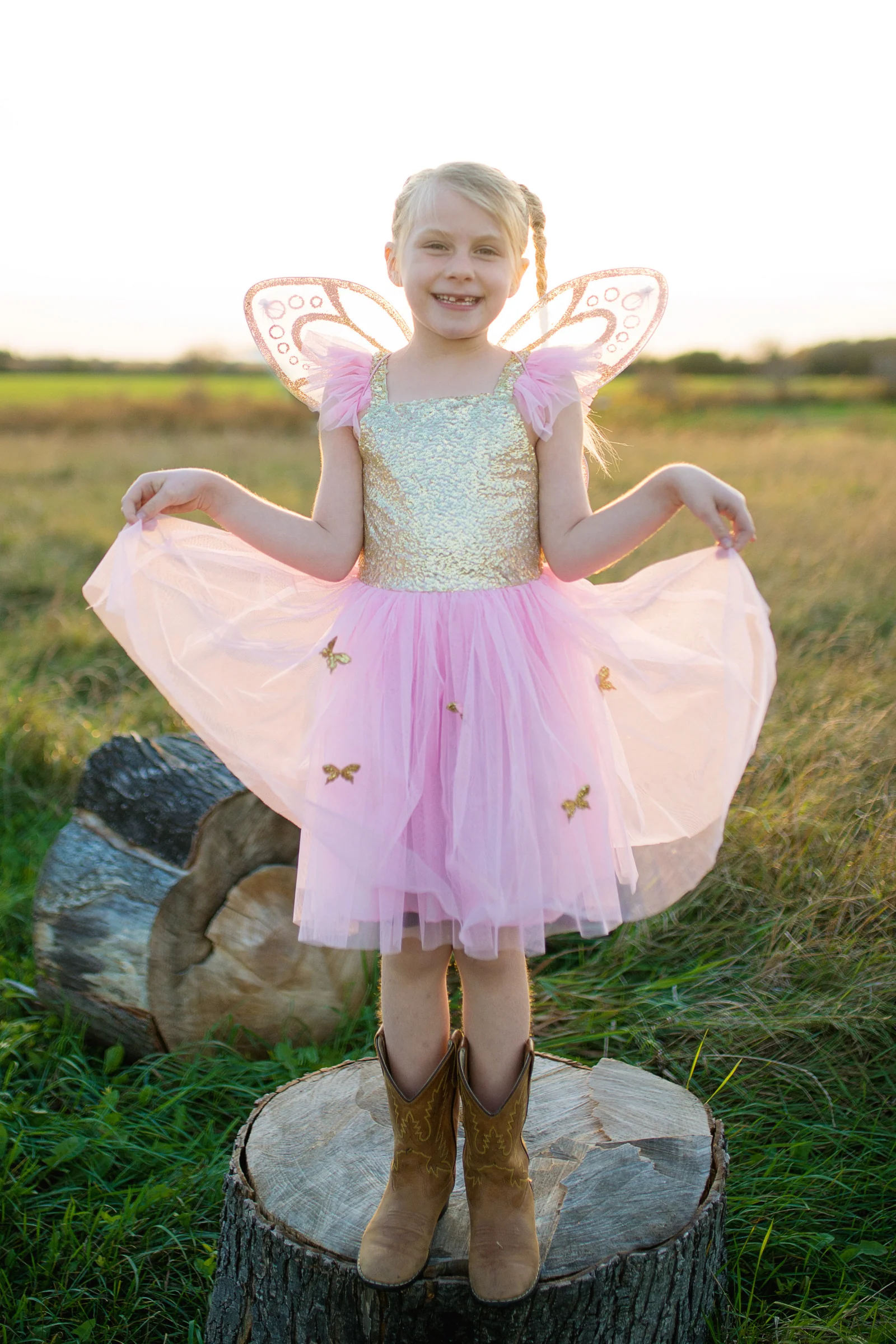 Sequins Butterfly Dress & Wings - Image 10