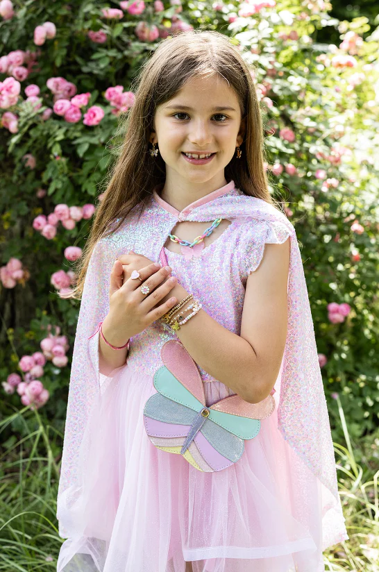 Pink Sequins Twirl Cape - Image 2
