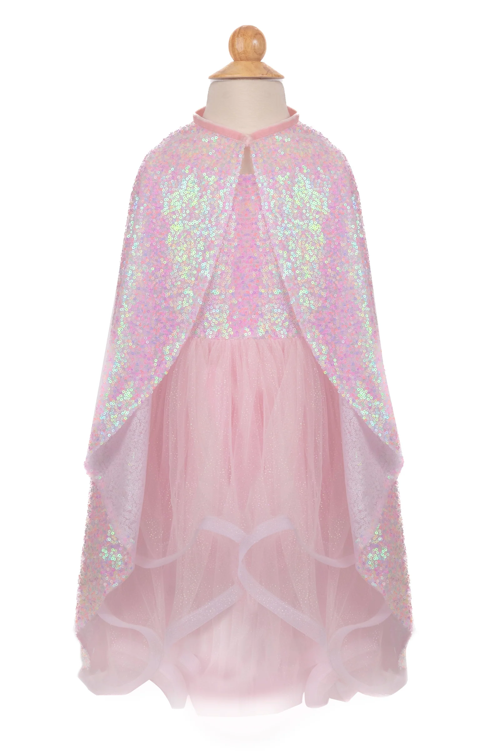 Pink Sequins Twirl Cape - Image 4