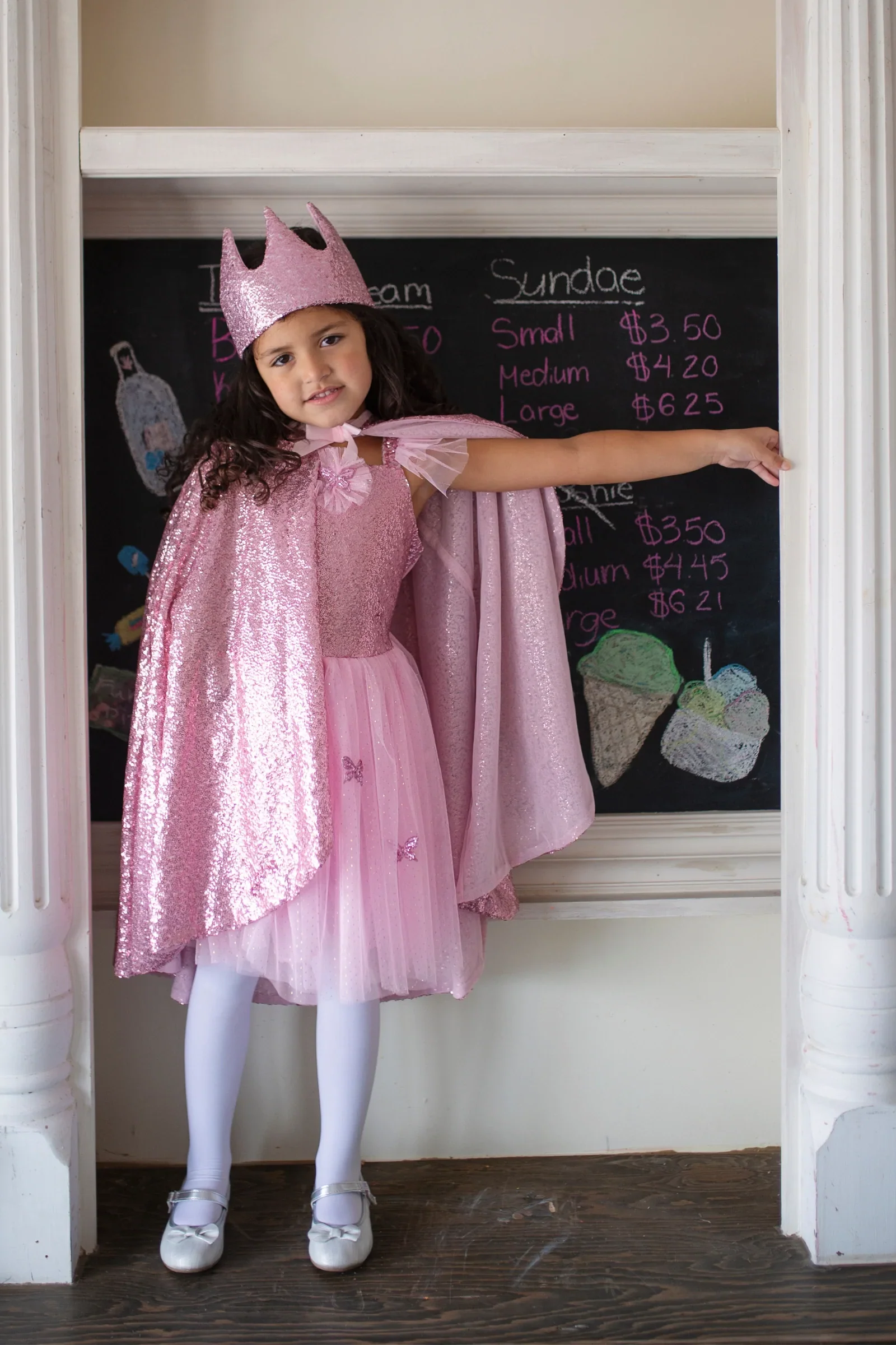 Precious Sequins "Pink" Cape & Crown Bundle - Image 2