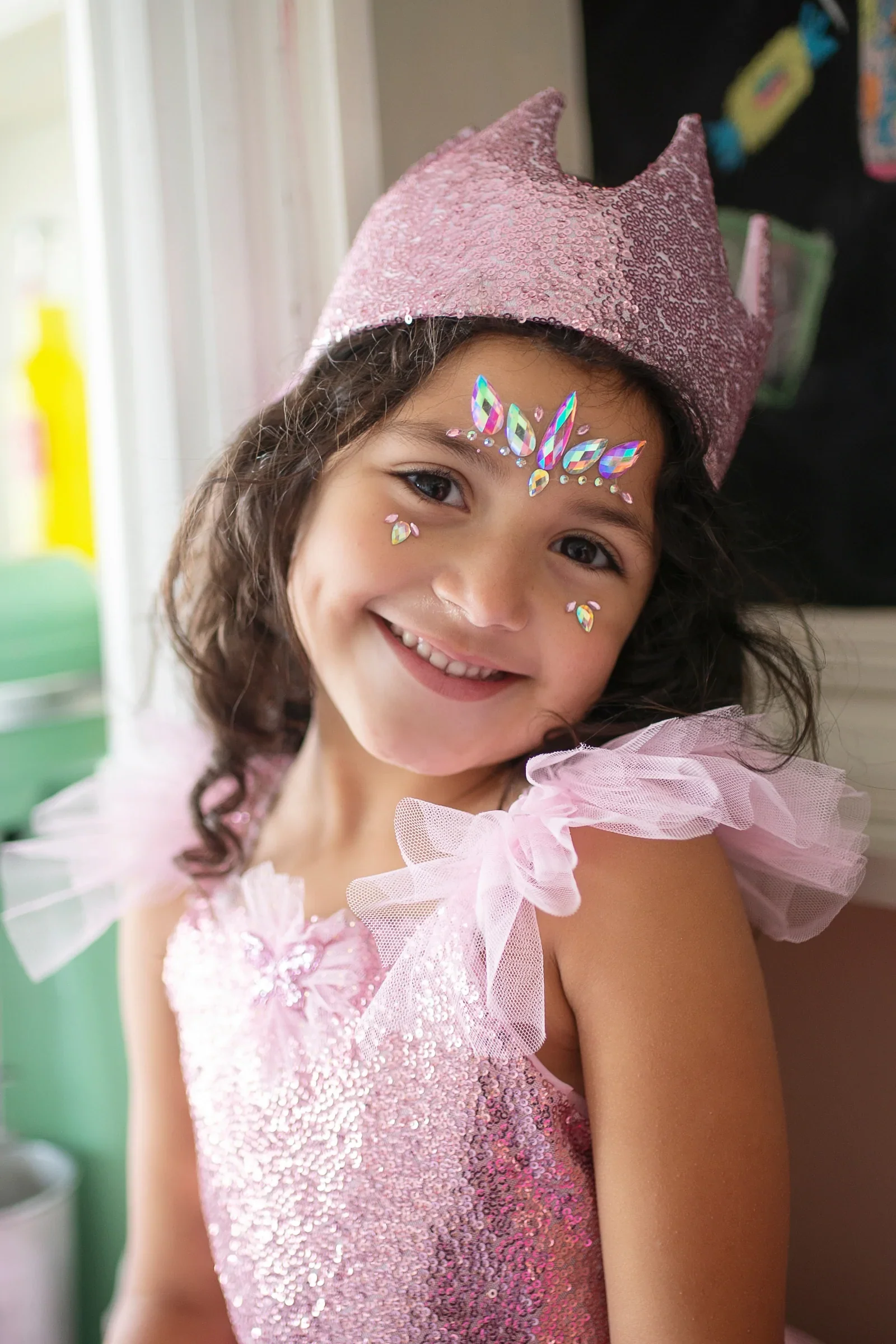 Precious Sequins "Pink" Cape & Crown Bundle - Image 3