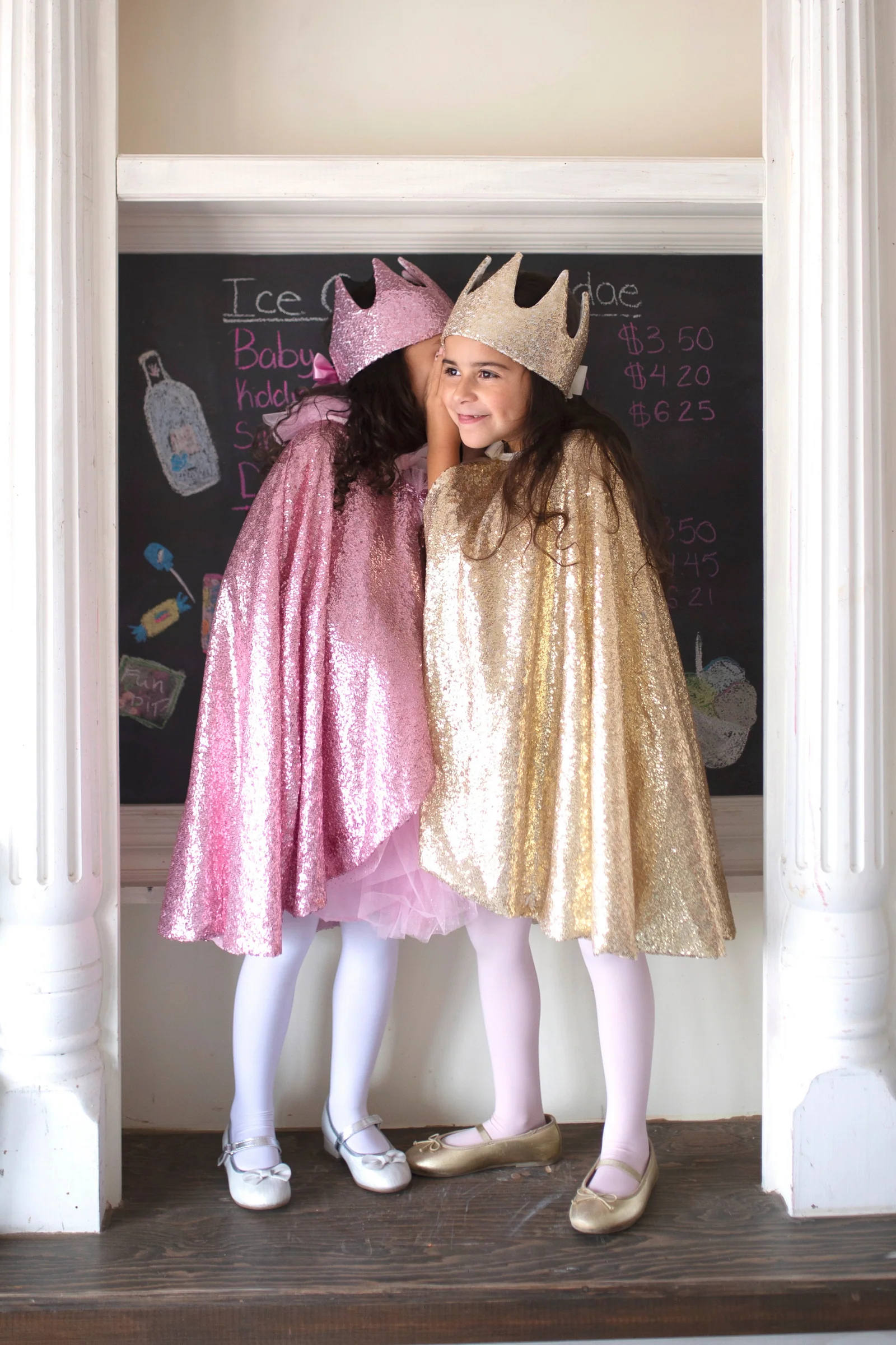 Precious Pink Sequins Cape - Image 3