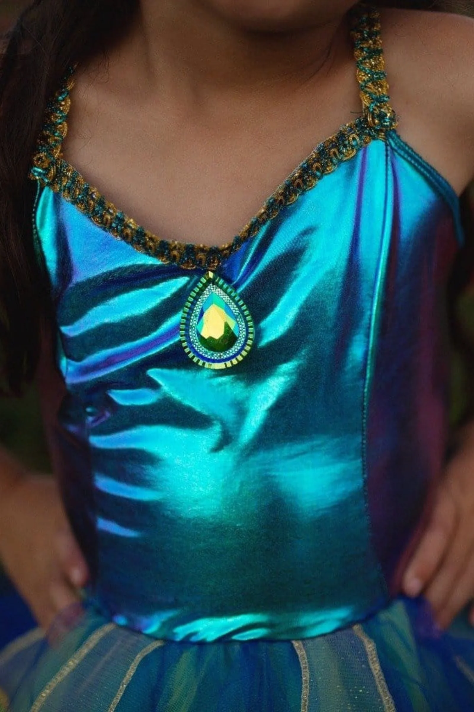 Pretty Peacock Dress & Headband - Image 7