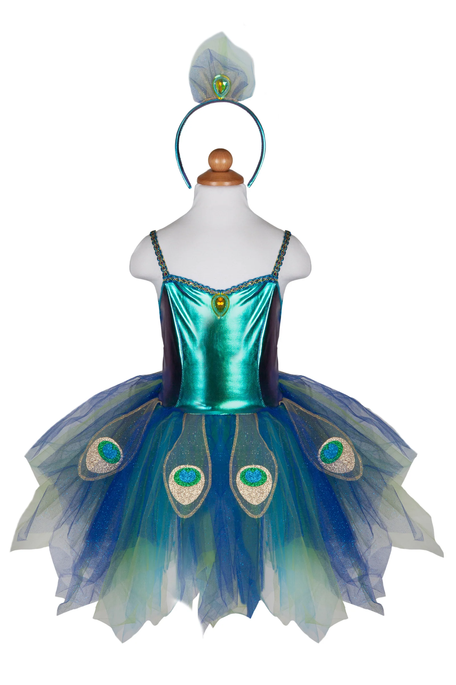 Pretty Peacock Dress & Headband - Image 8
