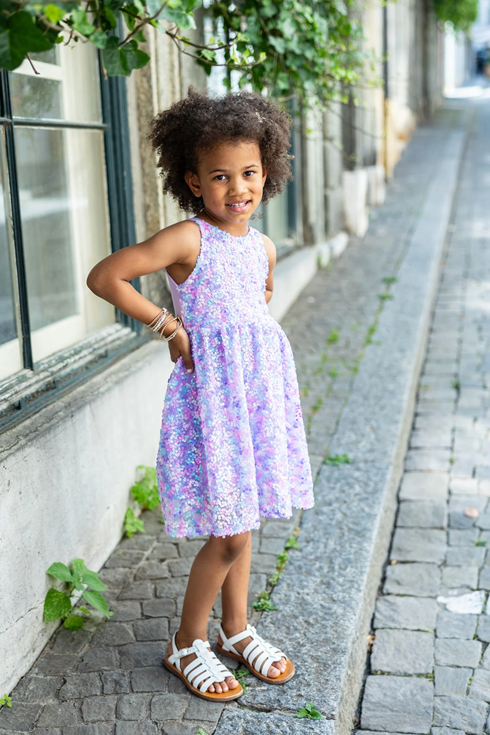 Purple Party Sequins Dress - Image 2