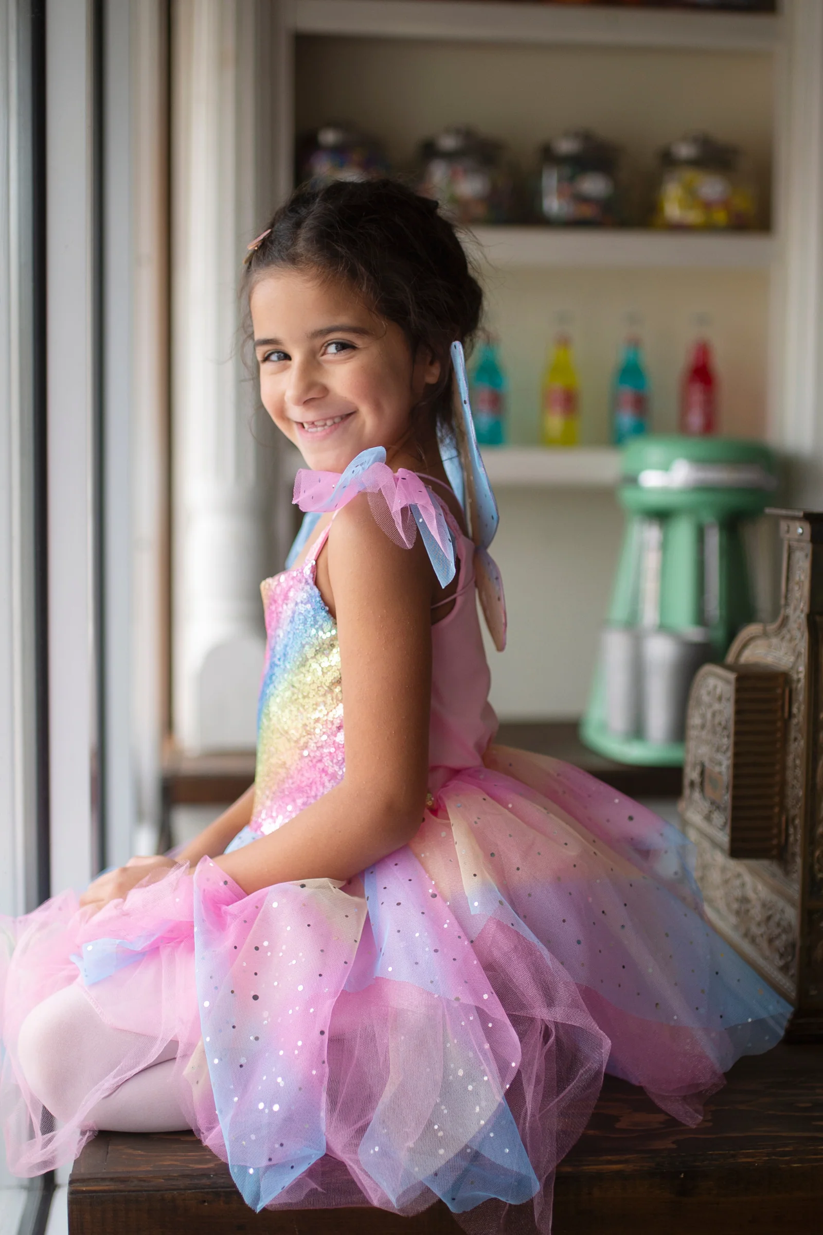 Rainbow Fairy Dress & Wings - Image 3