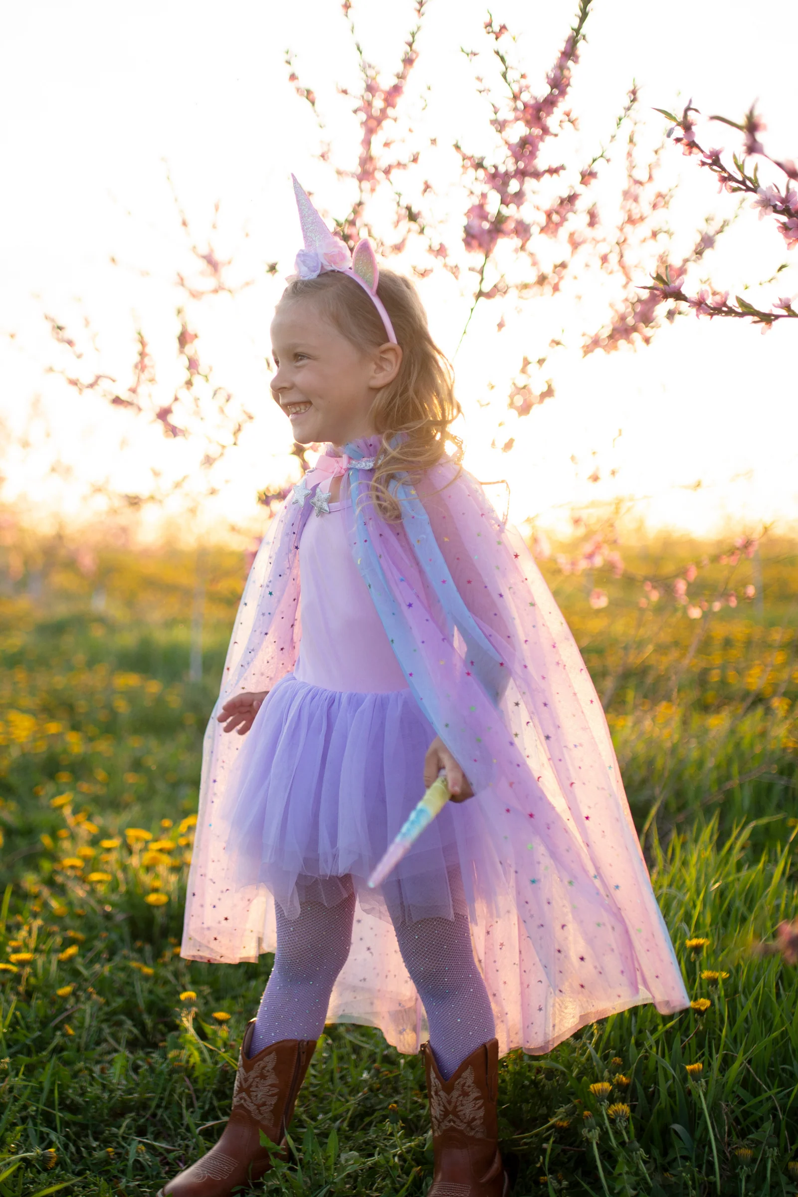 Rainbow Unicorn Cape & Headband - Image 3