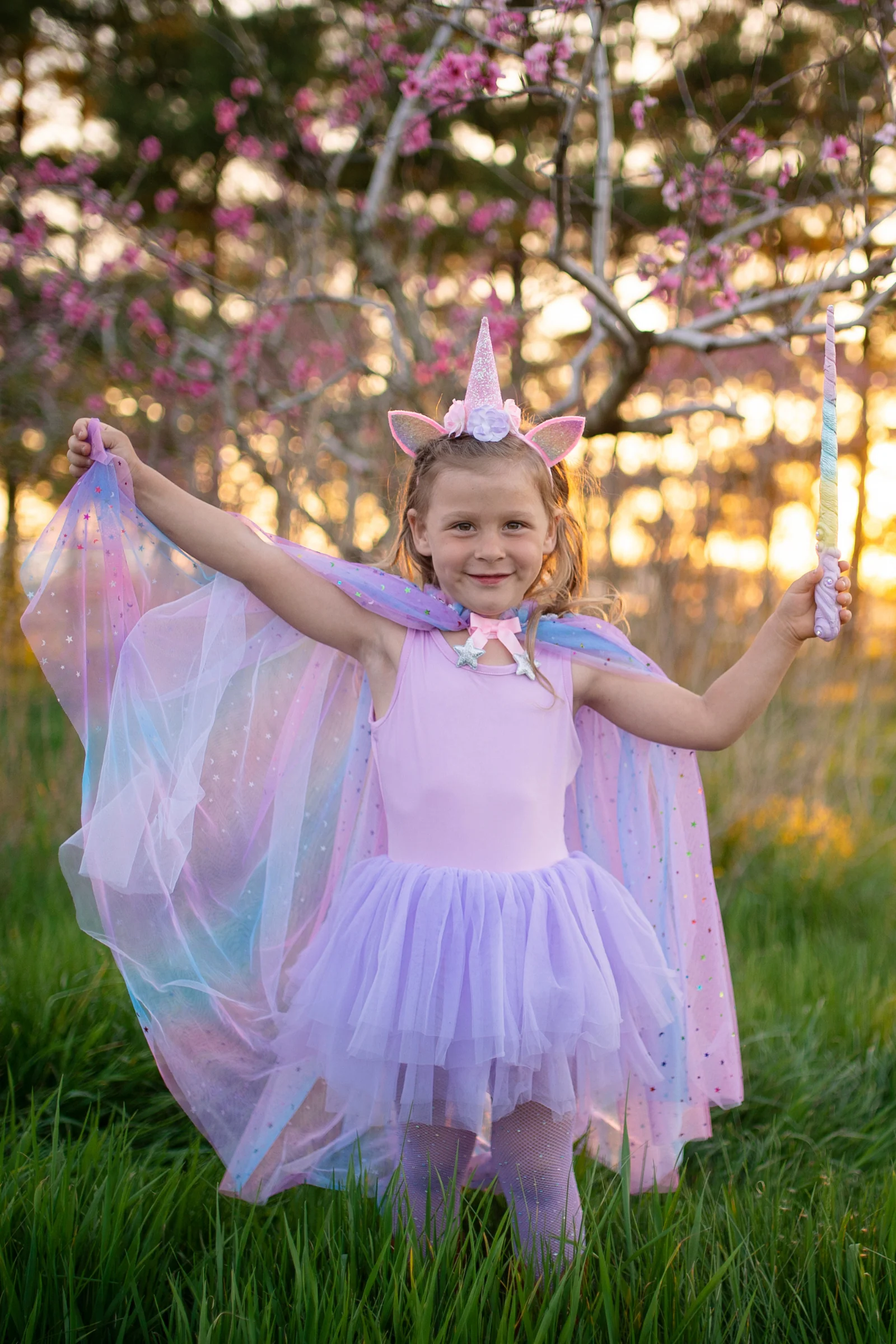 Rainbow Unicorn Cape & Headband - Image 5