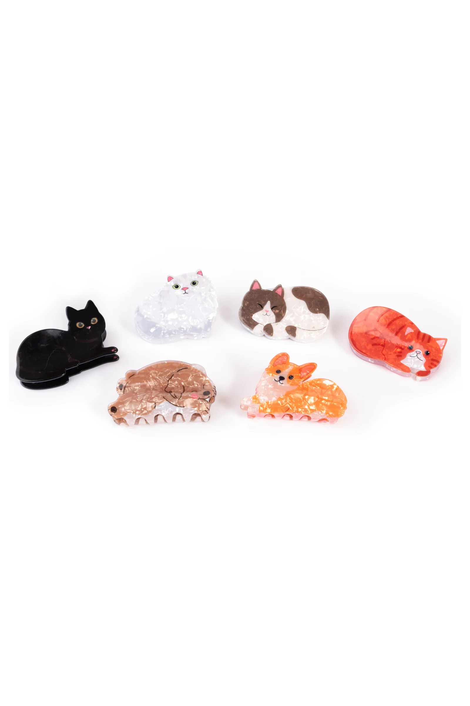 Raining Cats and Dogs Claw Clips, 6pcs - Image 3