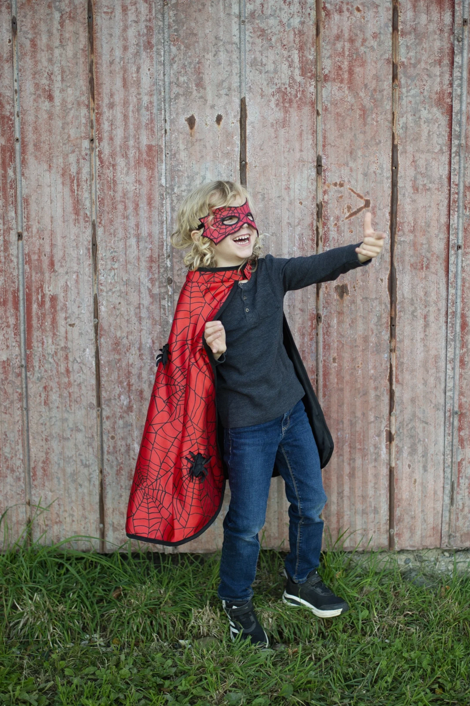 Spider Bat Reversible Cape and Mask - Image 5