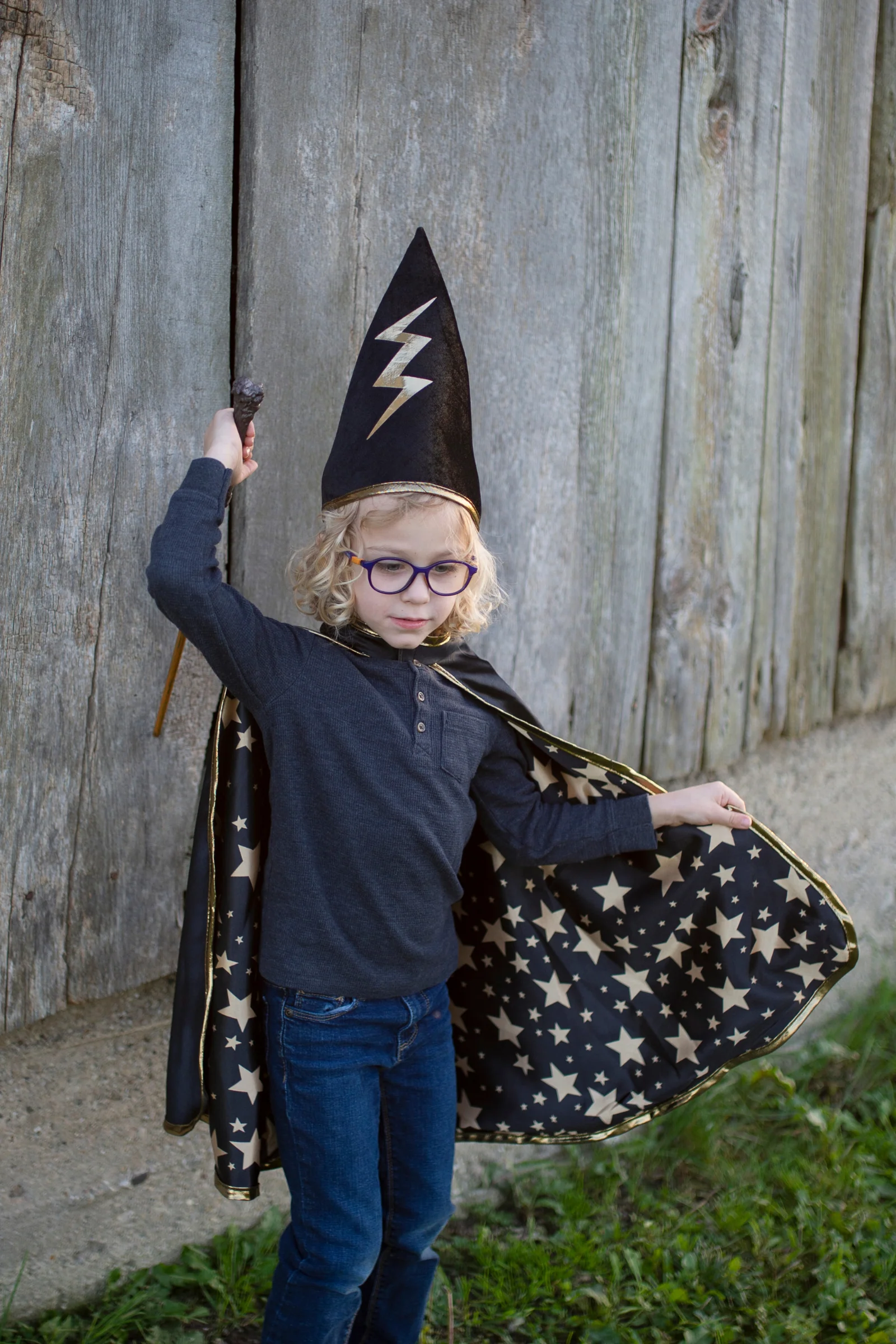 Reversible Wizard Cape and Hat - Image 4