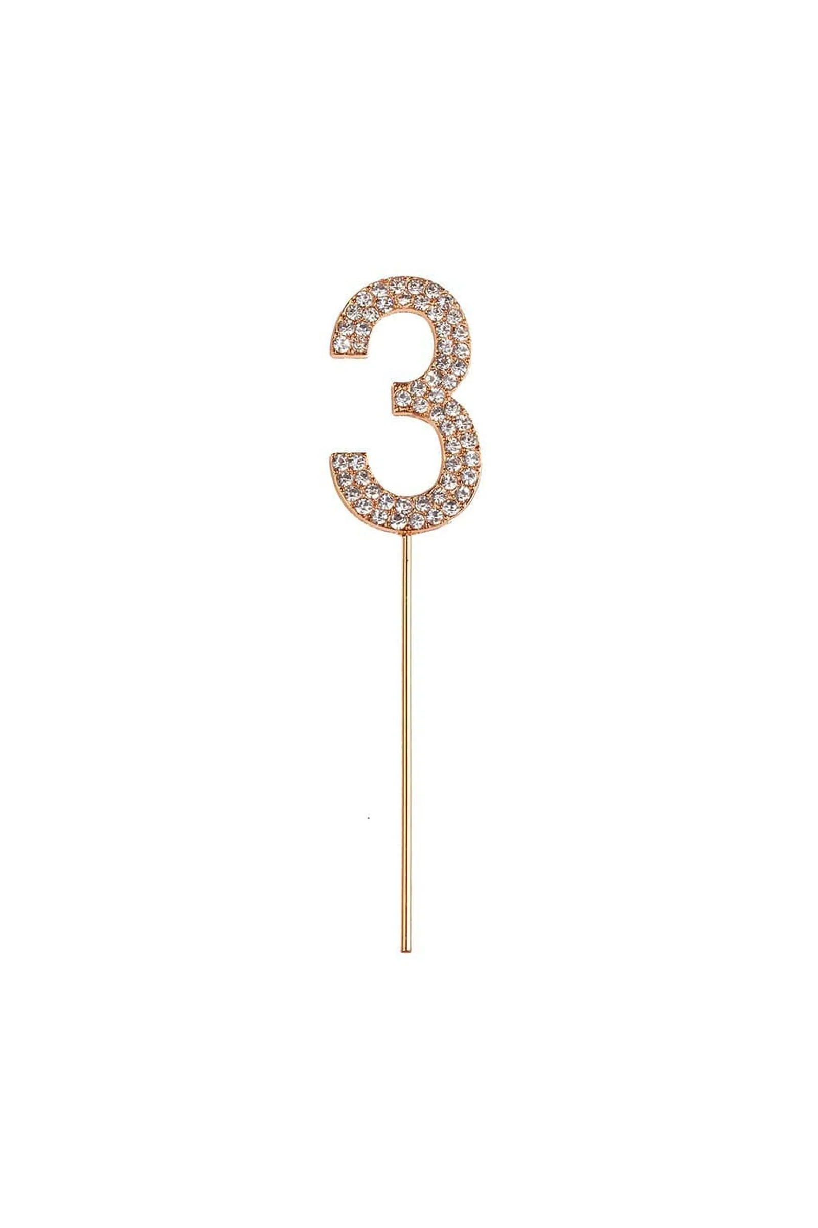Rhinestone Cake Topper Numbers - Image 6