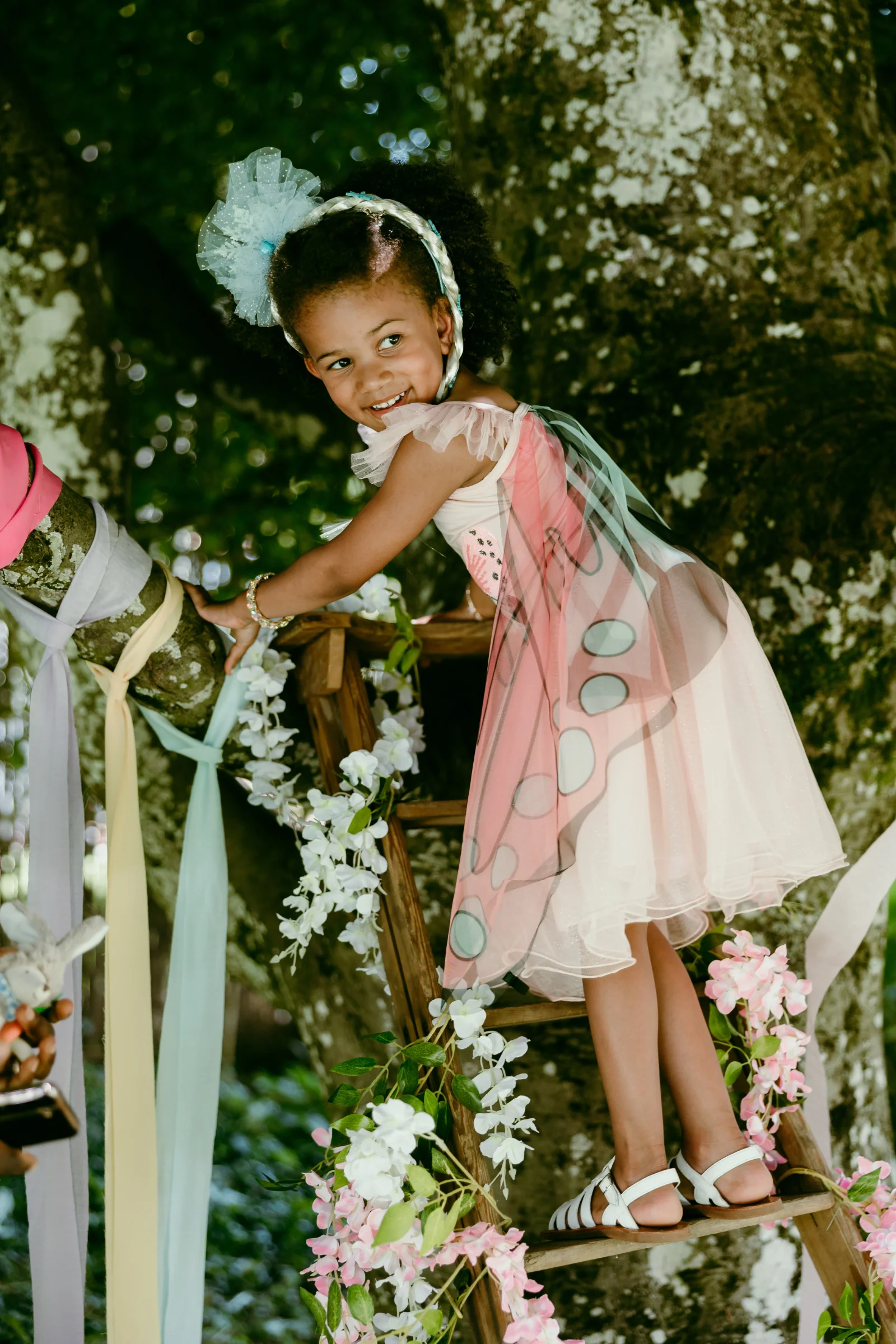 Sequins Secret Butterfly Twirl Dress with Wings - Image 4